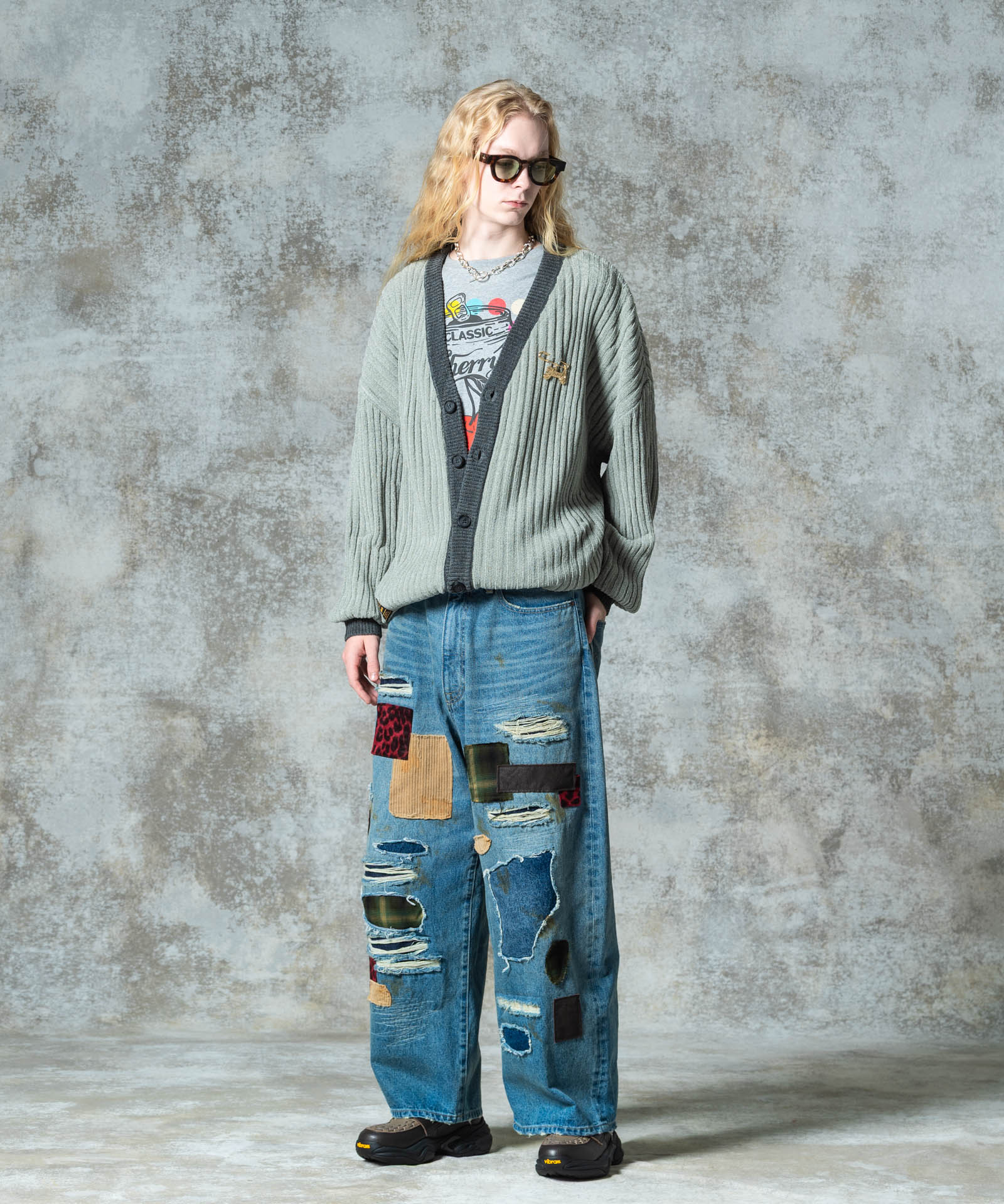 GB0325/KNT11 : Wide Sleeves Cardigan / ワイドスリーブカーディガン