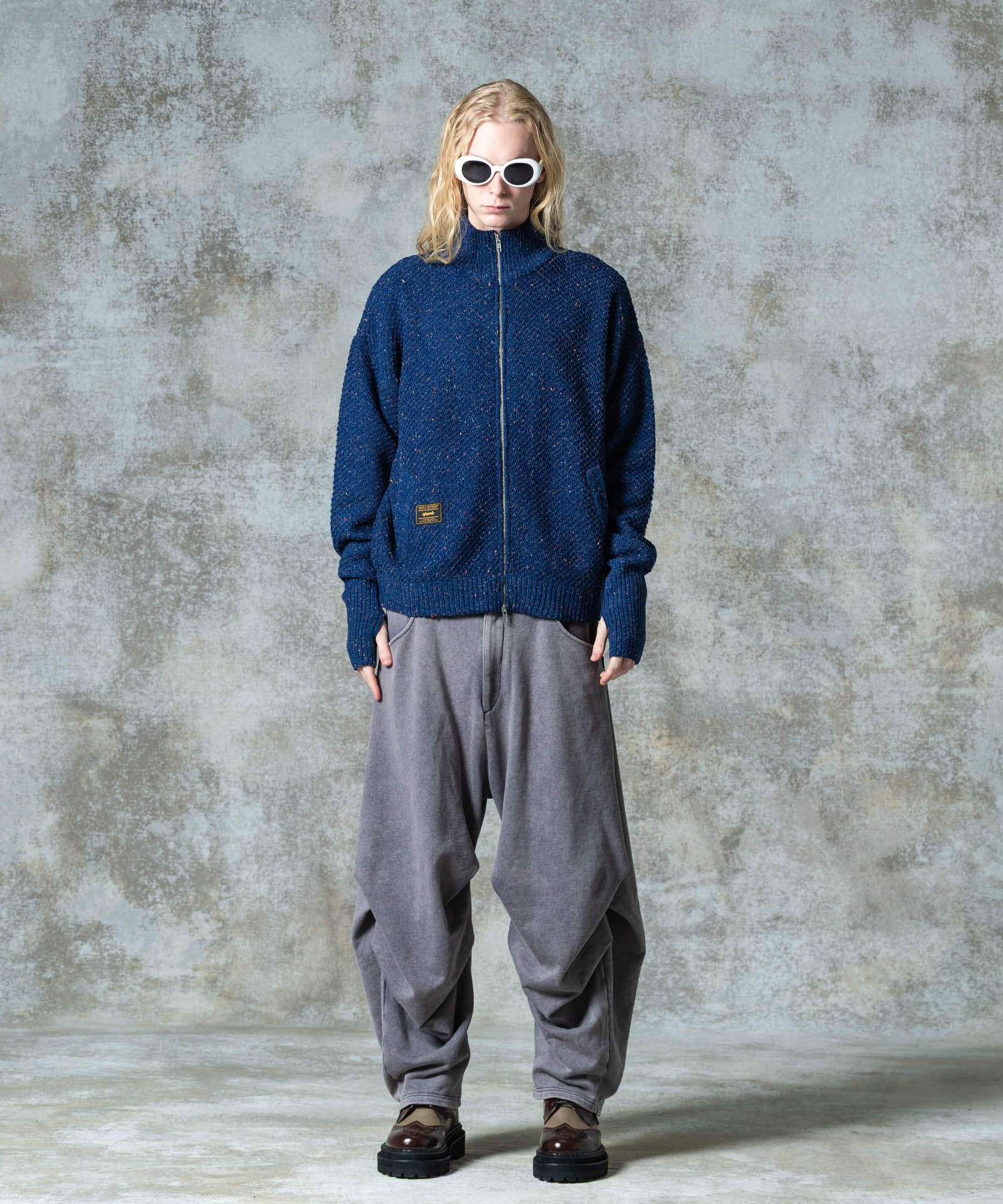 GB0325/KNT14 : Nep Drivers Knit / ネップドライバーズニット – glamb