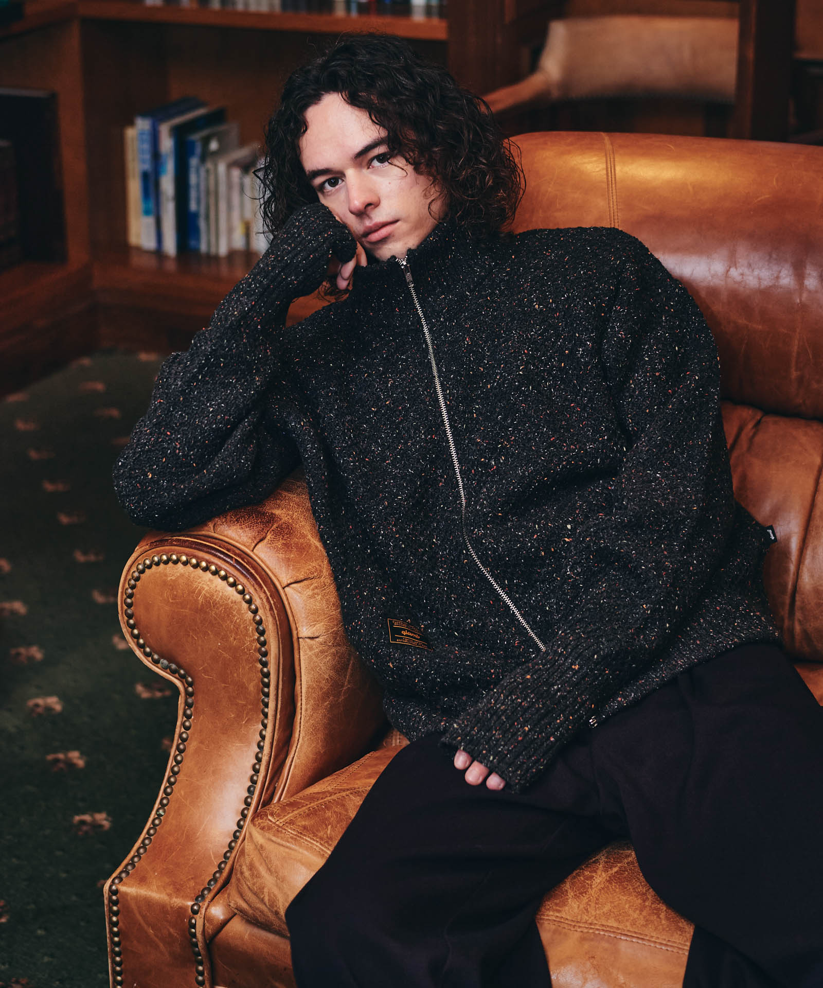 GB0325/KNT14 : Nep Drivers Knit / ネップドライバーズニット – glamb