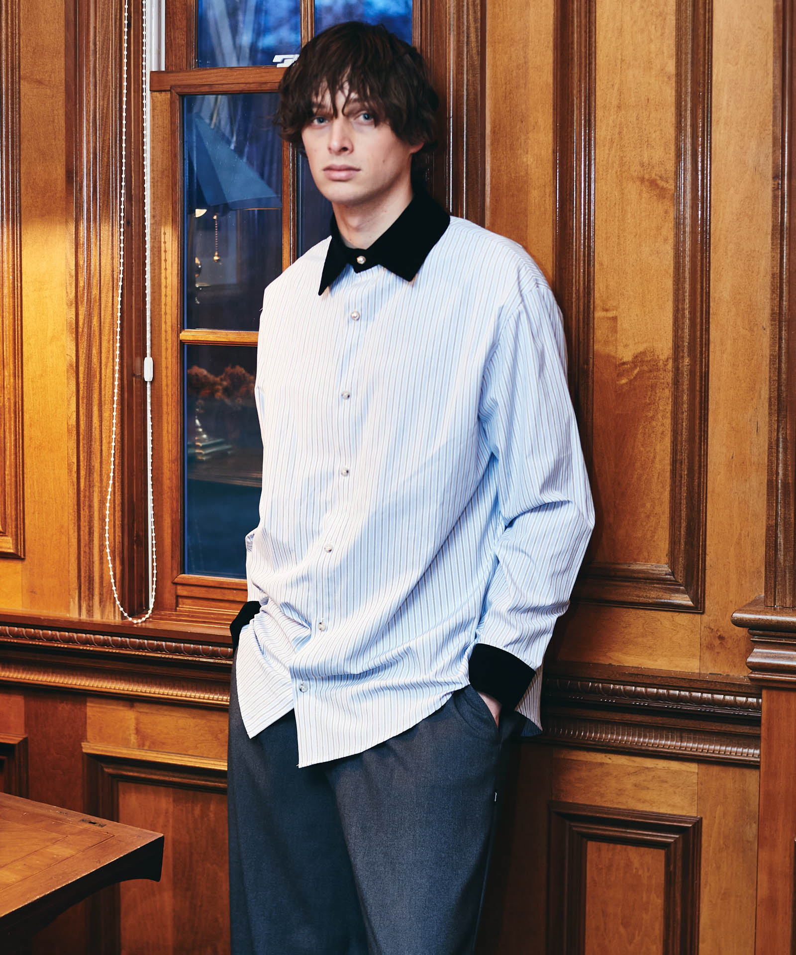 Noble Velvet Collar Shirt / ノーブルヴェルヴェットカラーシャツ