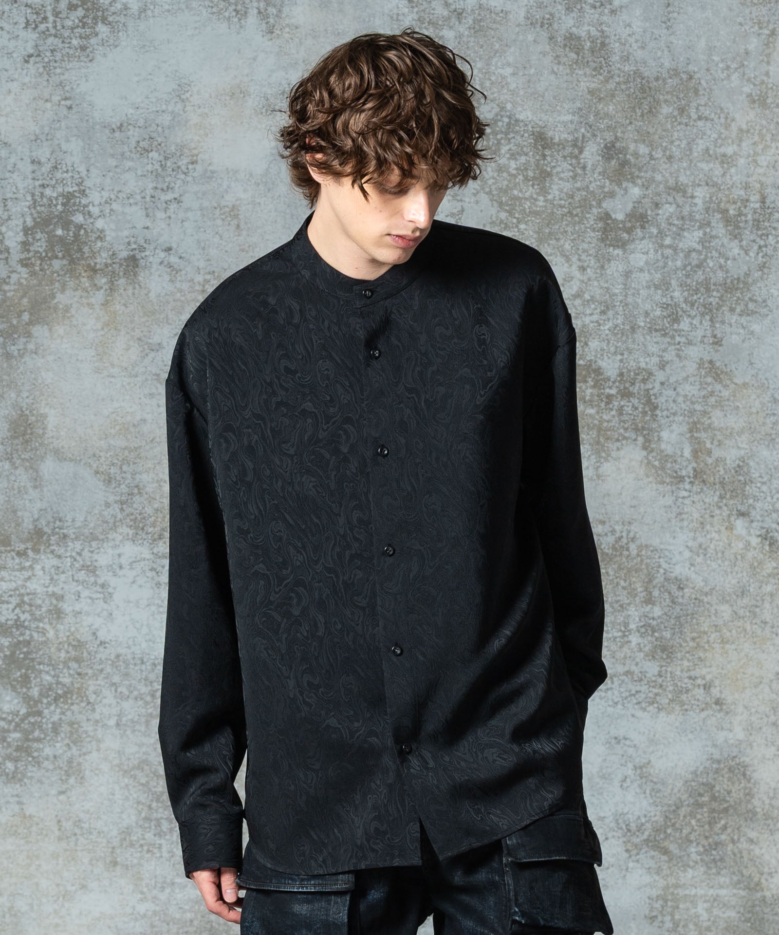 Glamour Stand Collar Shirt / グラマースタンドカラーシャツ