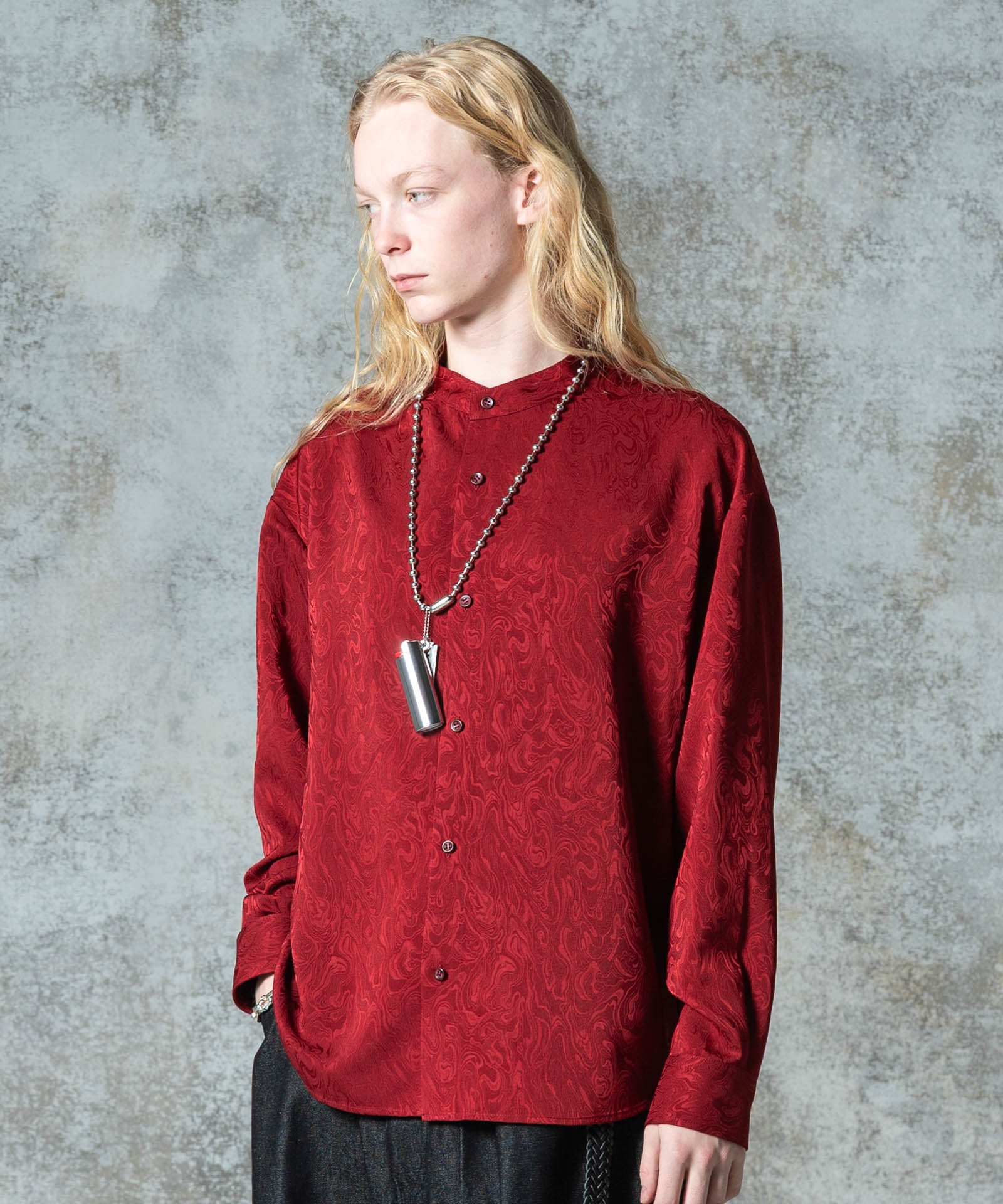 GB0325/SH05 : Glamour Stand Collar Shirt / グラマースタンドカラー