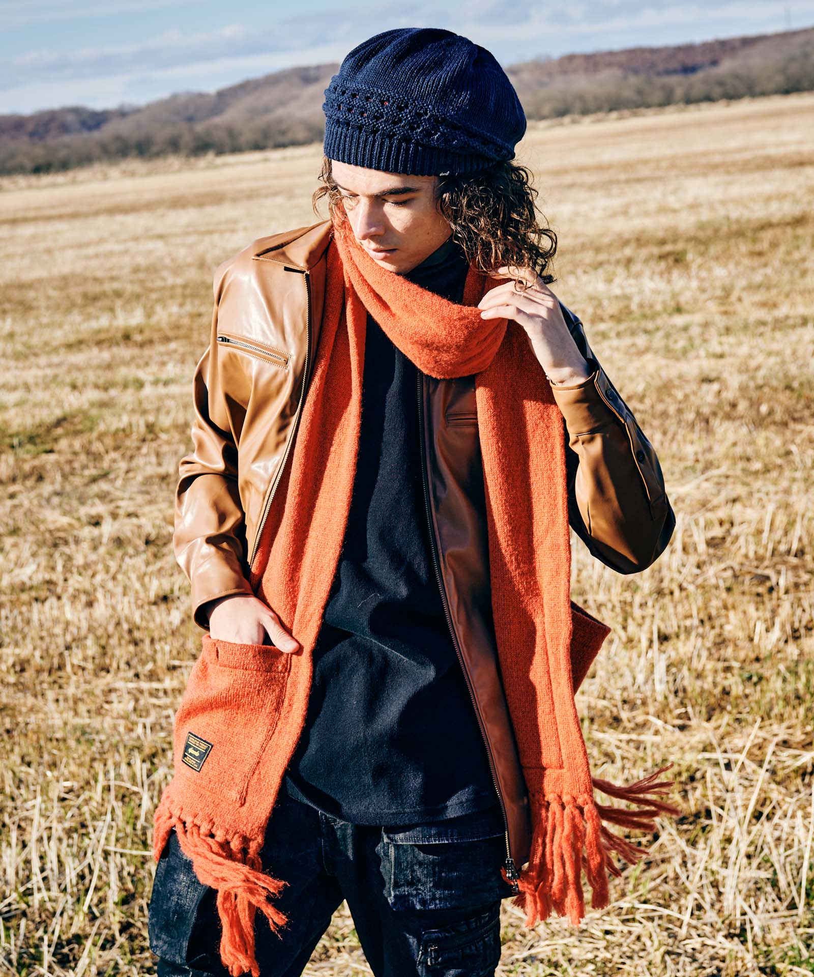 GB0325/SH06 : Synth Leather Shirt / シンセレザーシャツ | glamb