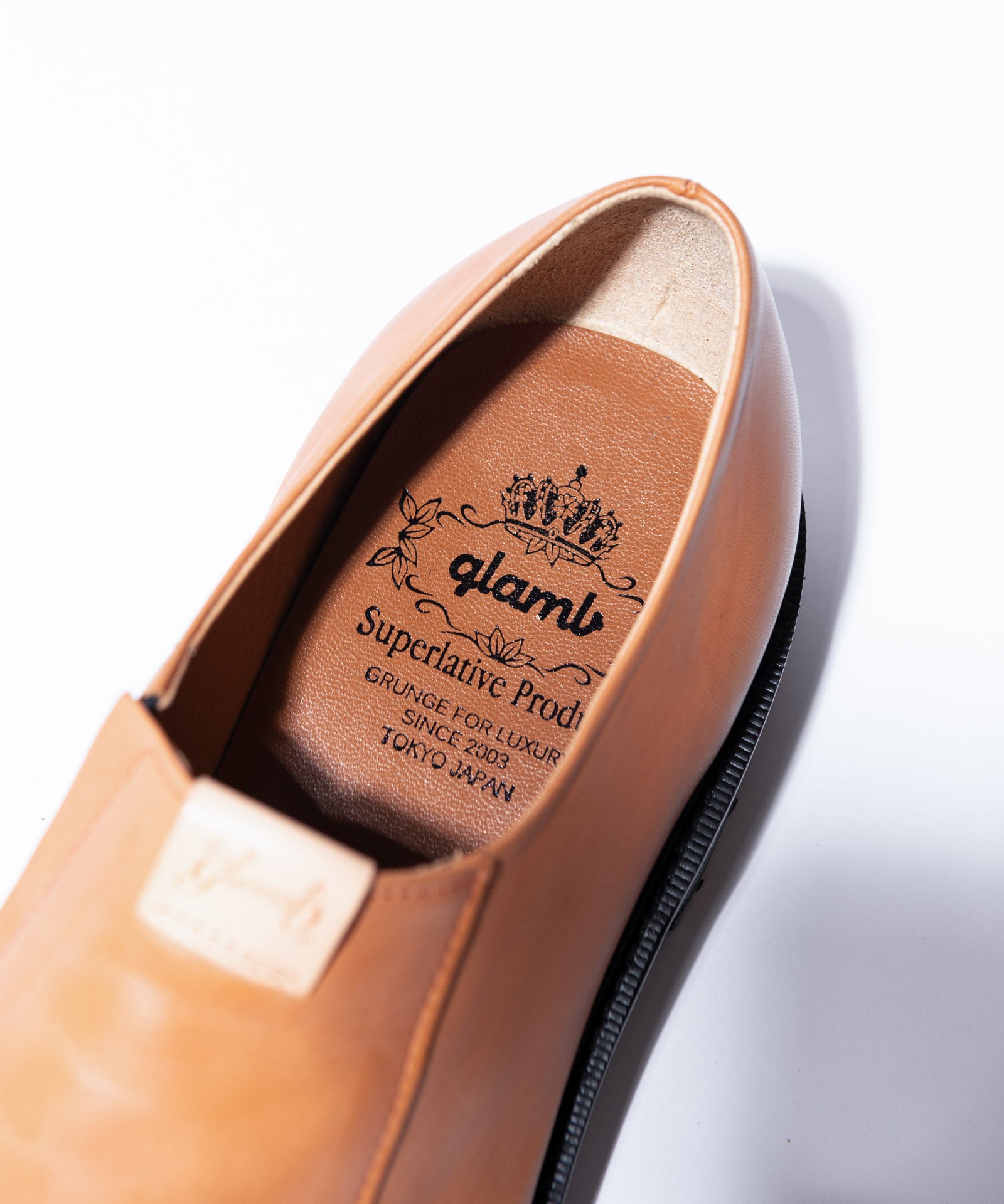 GB0424/AC02 : Leather Slip-On Shoes / レザースリップオンシューズ