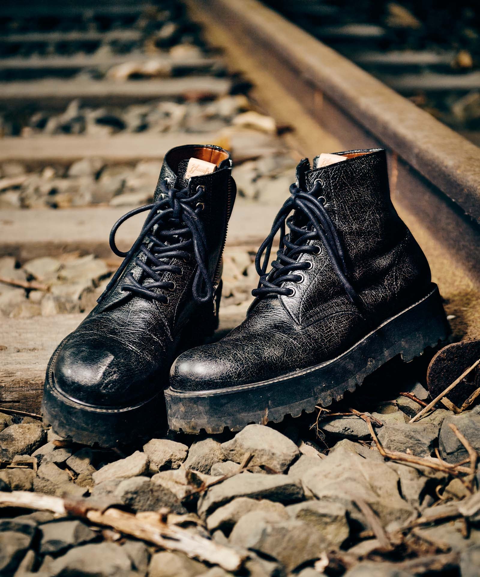 GB0424/AC03 : Crack Side Zip Boots / クラックサイドジップブーツ