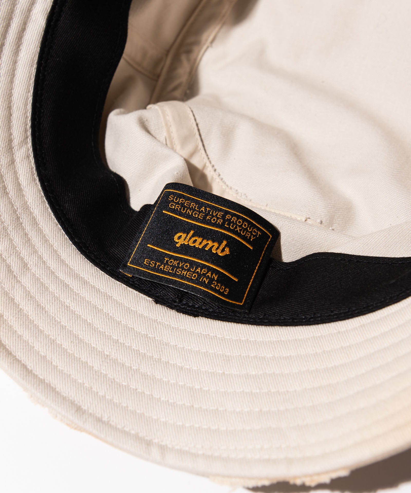 glamb グラム ゴブランバケットハット 帽子 GB0424/CP06 : Damage Bucket Hat / ダメージバケットハット | glamb