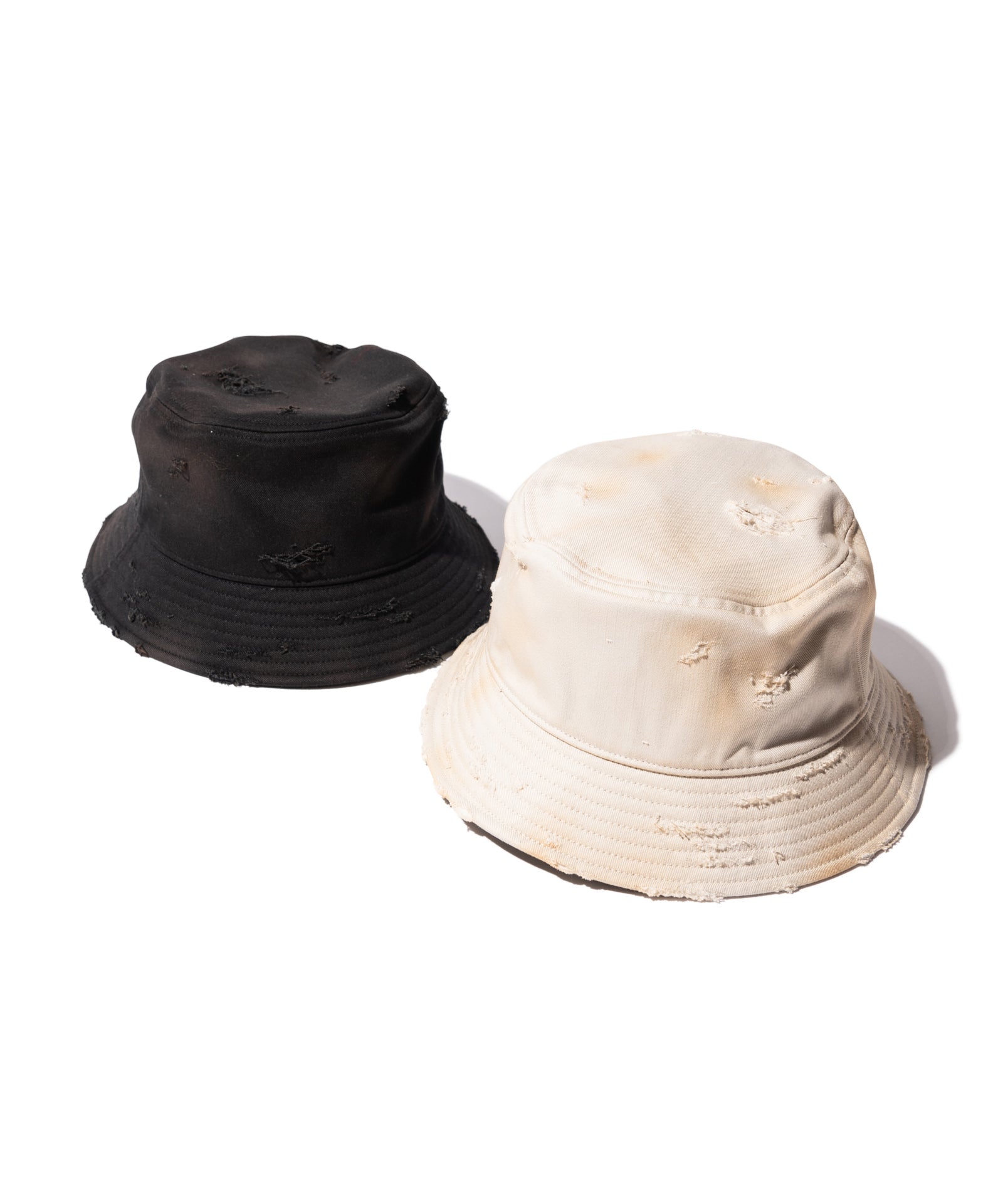 GB0424/CP06 : Damage Bucket Hat / ダメージバケットハット | glamb