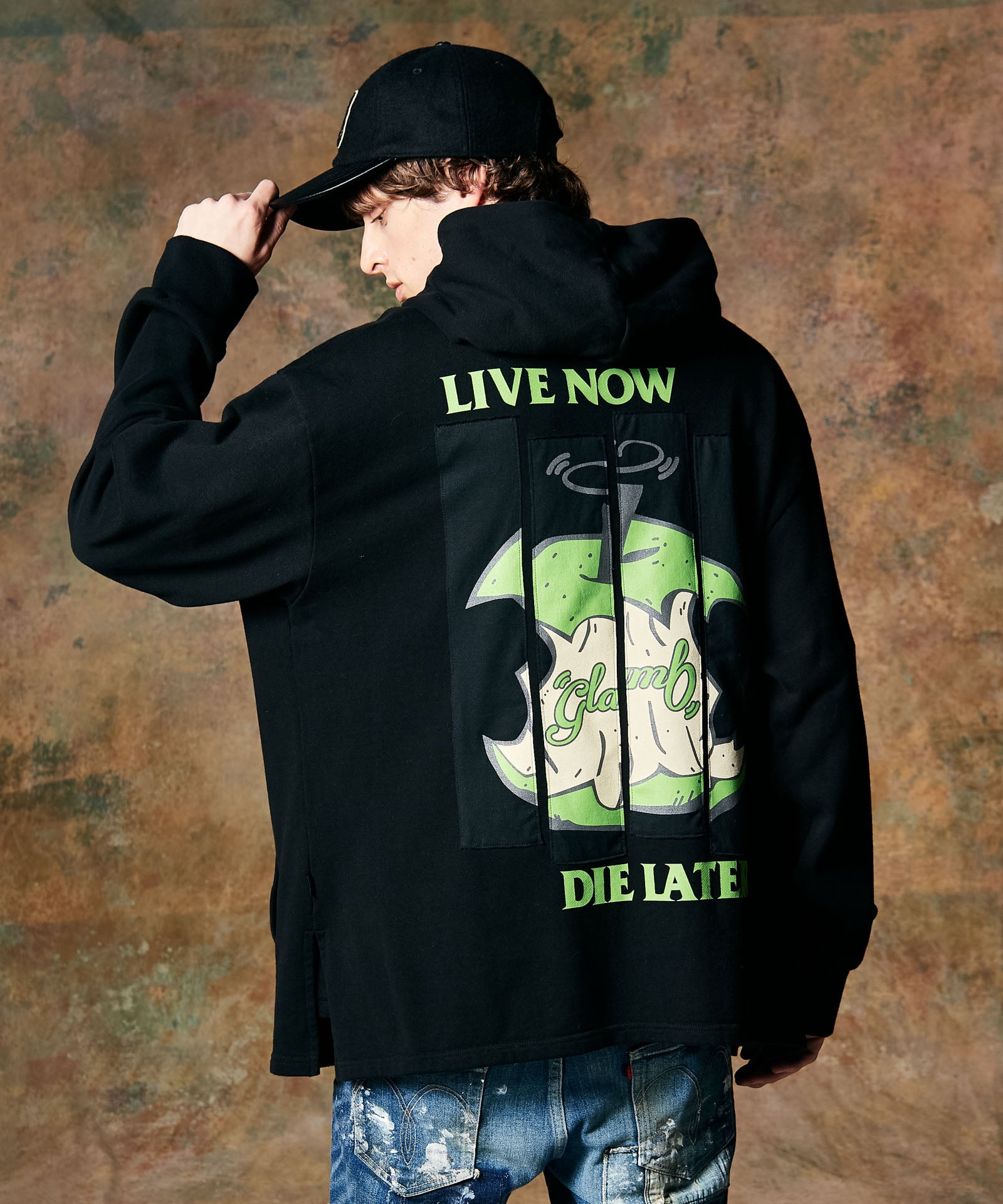 GB0424/CS03 : Apple Flag Hoodie / アップルフラッグフーディ | glamb