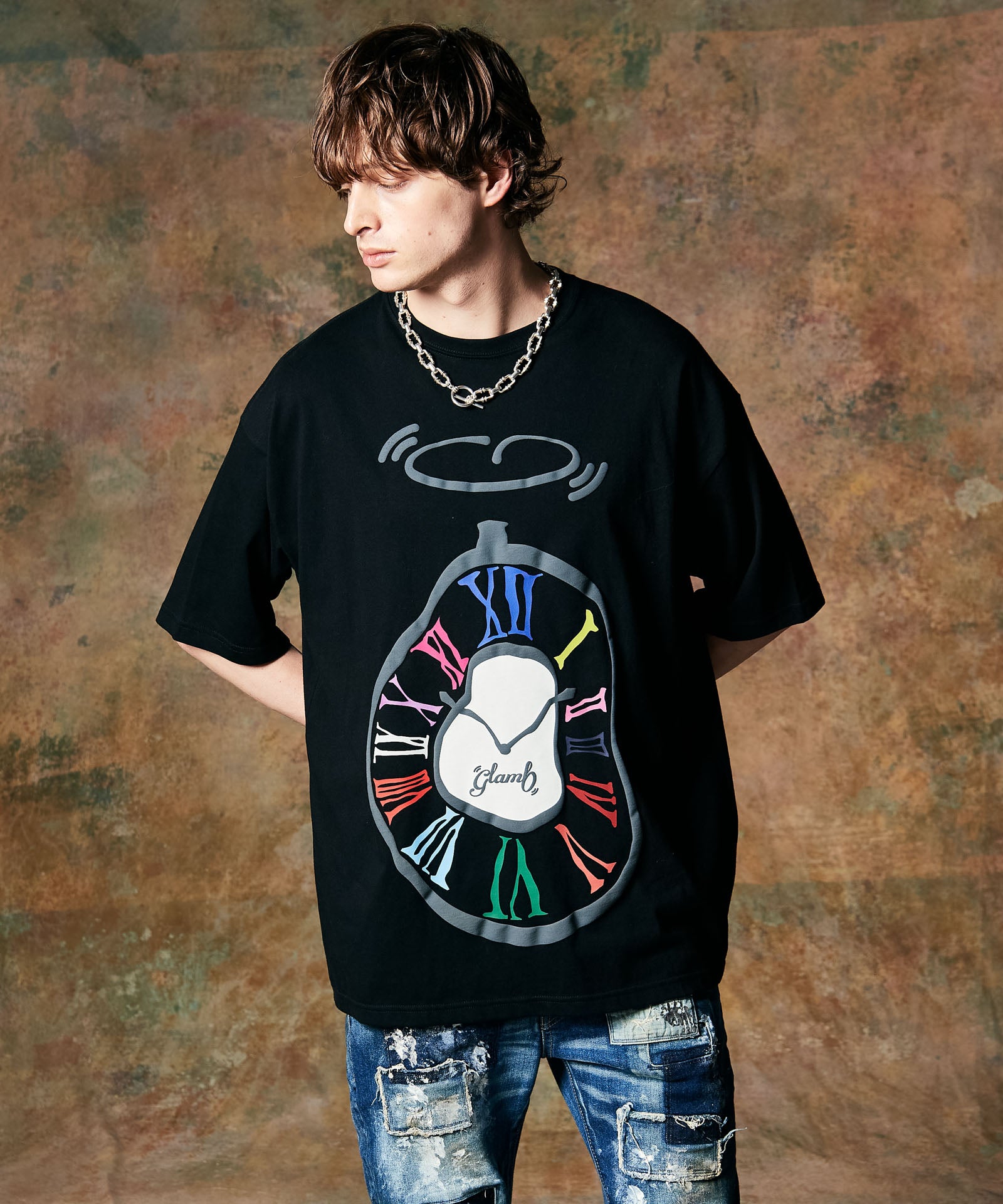 GB0424/CS11 : Twist Clock T-Shirt / ツイストクロックTシャツ