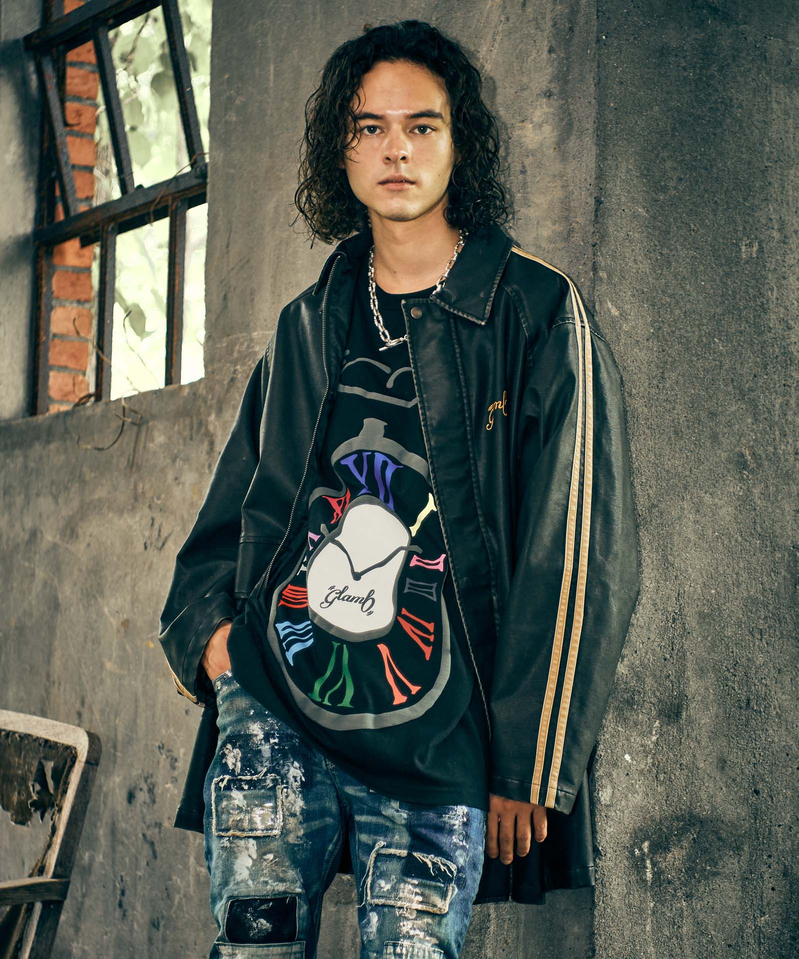 GB0424/CS11 : Twist Clock T-Shirt / ツイストクロックTシャツ