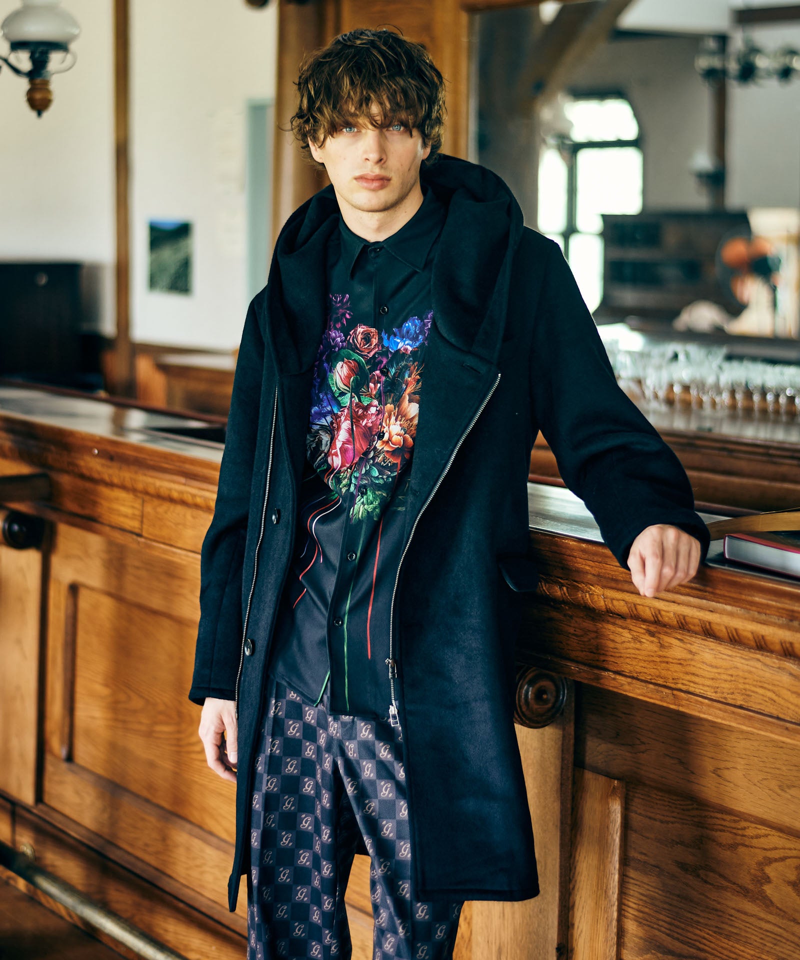 ジャケット・アウター L'Or Geelong wool long coat 2/60 WOOL GABARDINE SINGLE LONG JACKET(XS Black): Y's for men