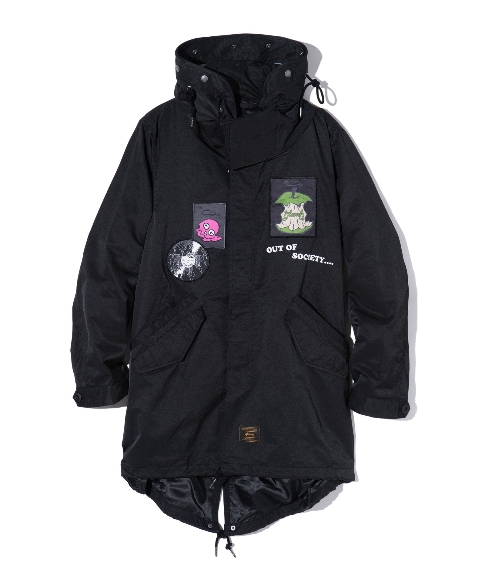 GB0424/JKT05 : Emblem High Neck Mods Coat / エンブレムハイネック