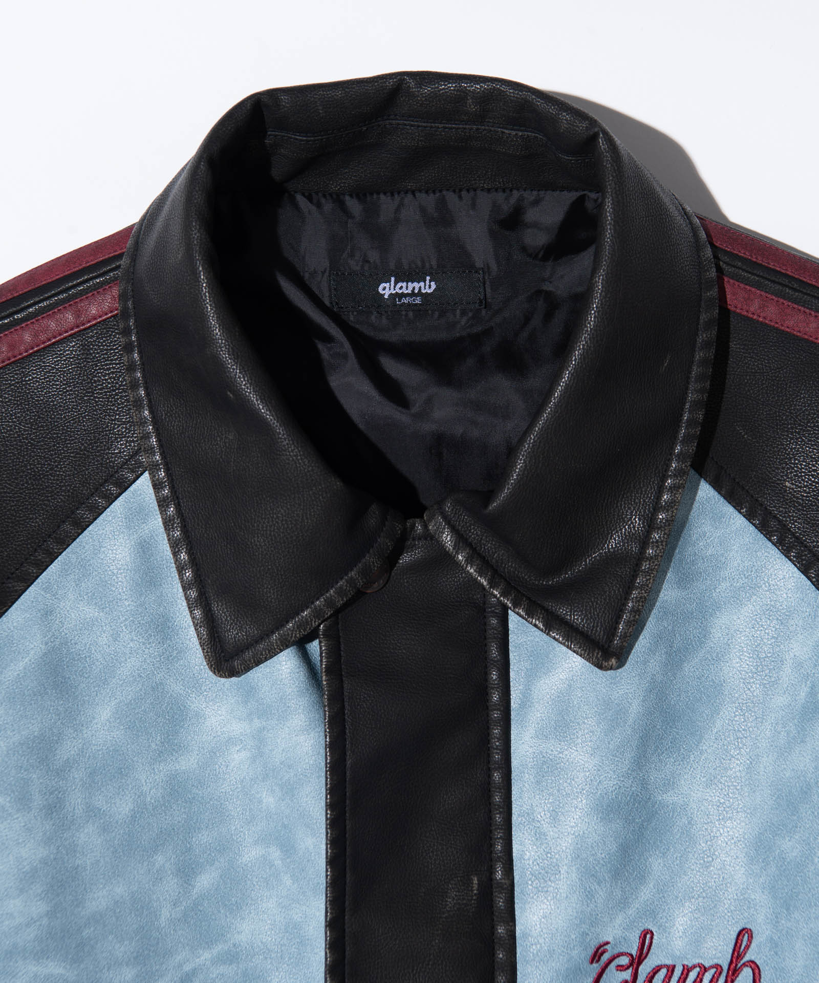 GB0424/JKT06: Synth Leather Line Coat / Synth Celether Line Coat
