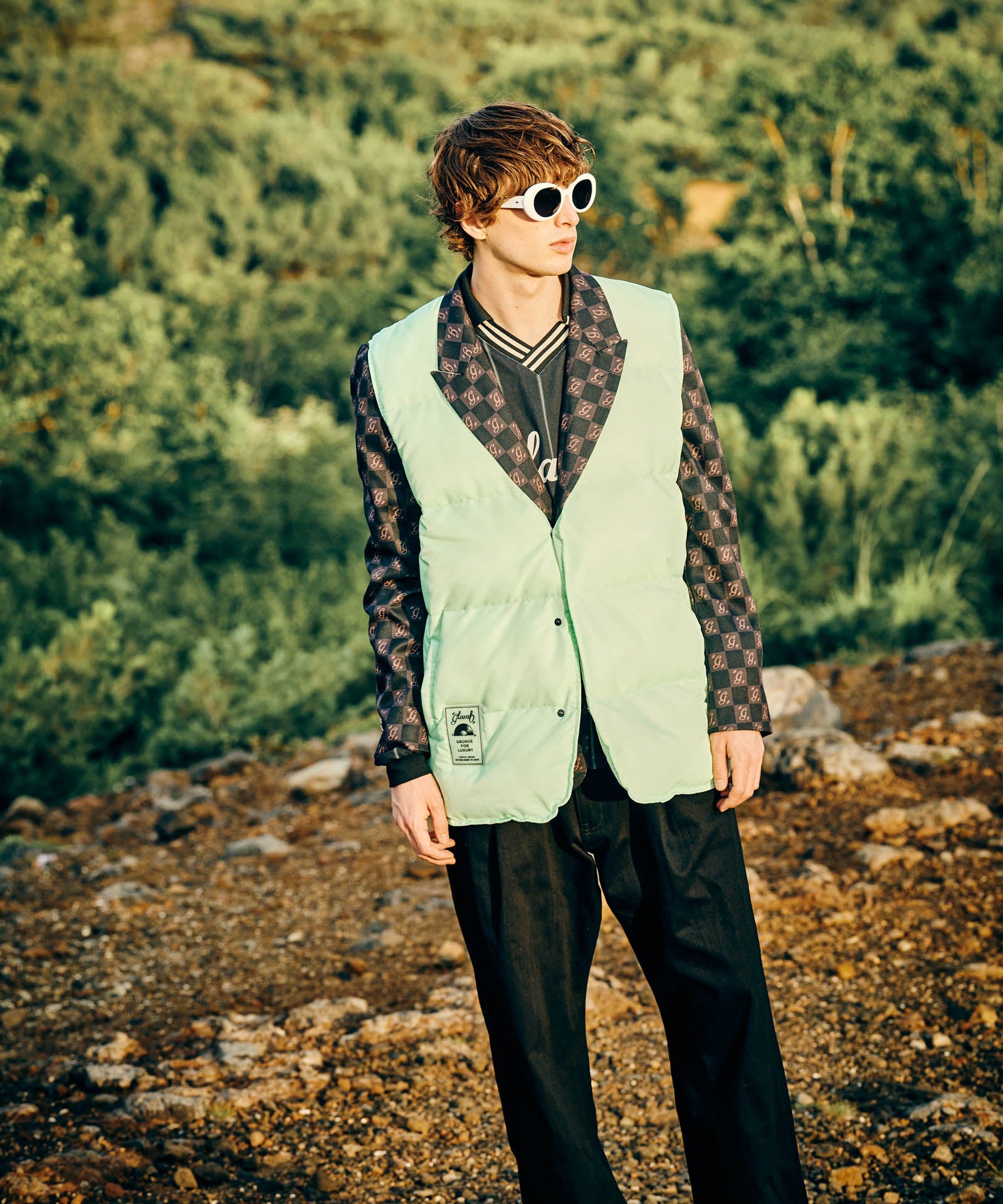 GAFH GRIDE PADDING VEST BK【日本非売品】 ZHG-W4A4b | Knitted & Padded Hybrid Vest 82876 – ZERO HALLIBURTON