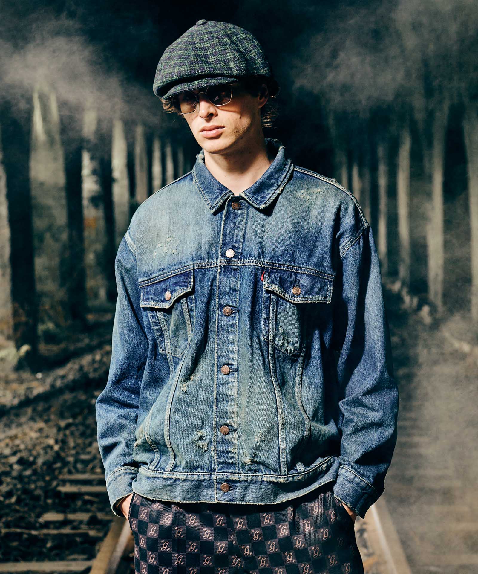 GB0424/JKT16: Balloon Denim Jacket / Balloon Denim Jacket | glamb