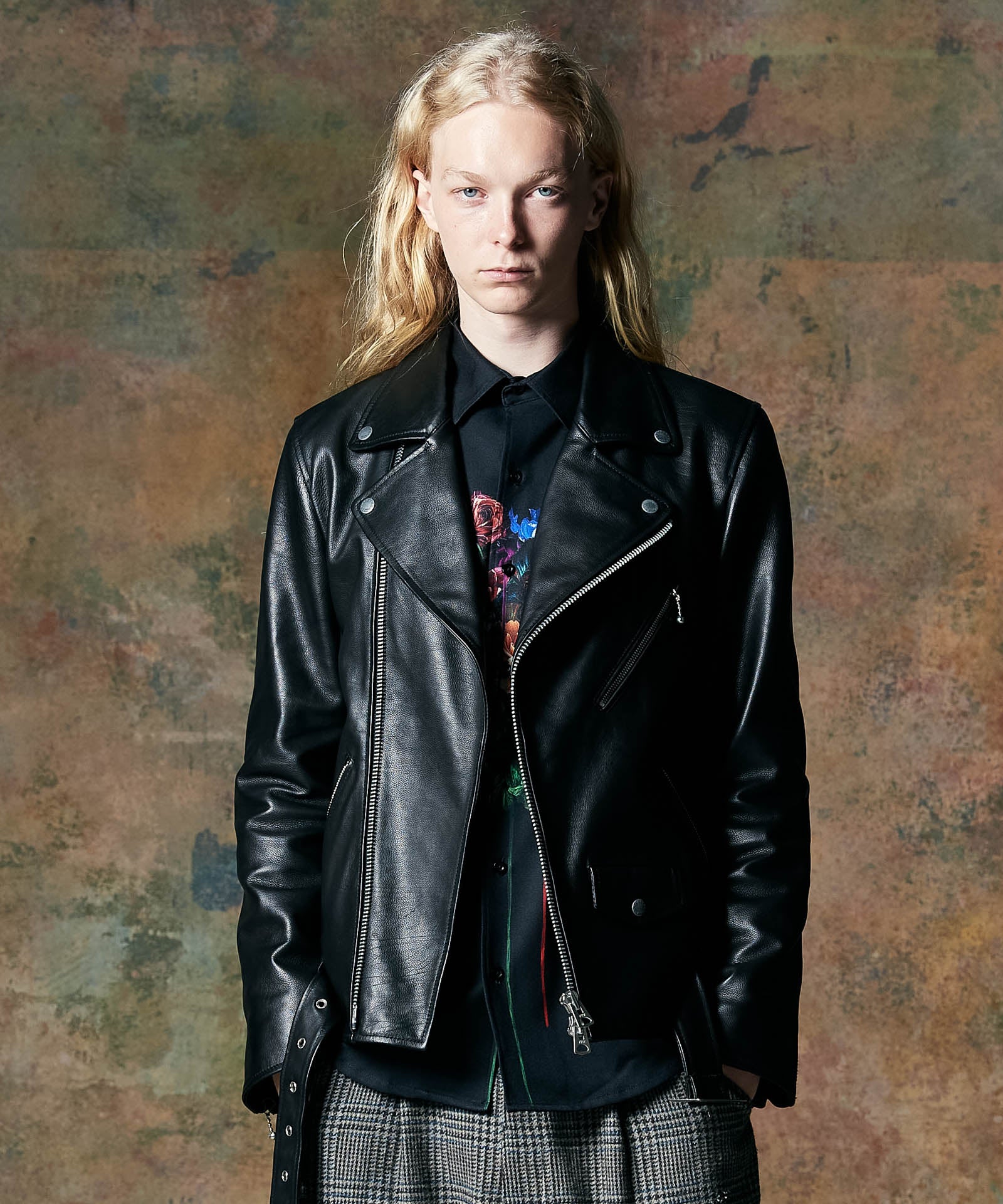 GB0424/JKT17 : Calf Leather Riders Jacket / カーフレザー