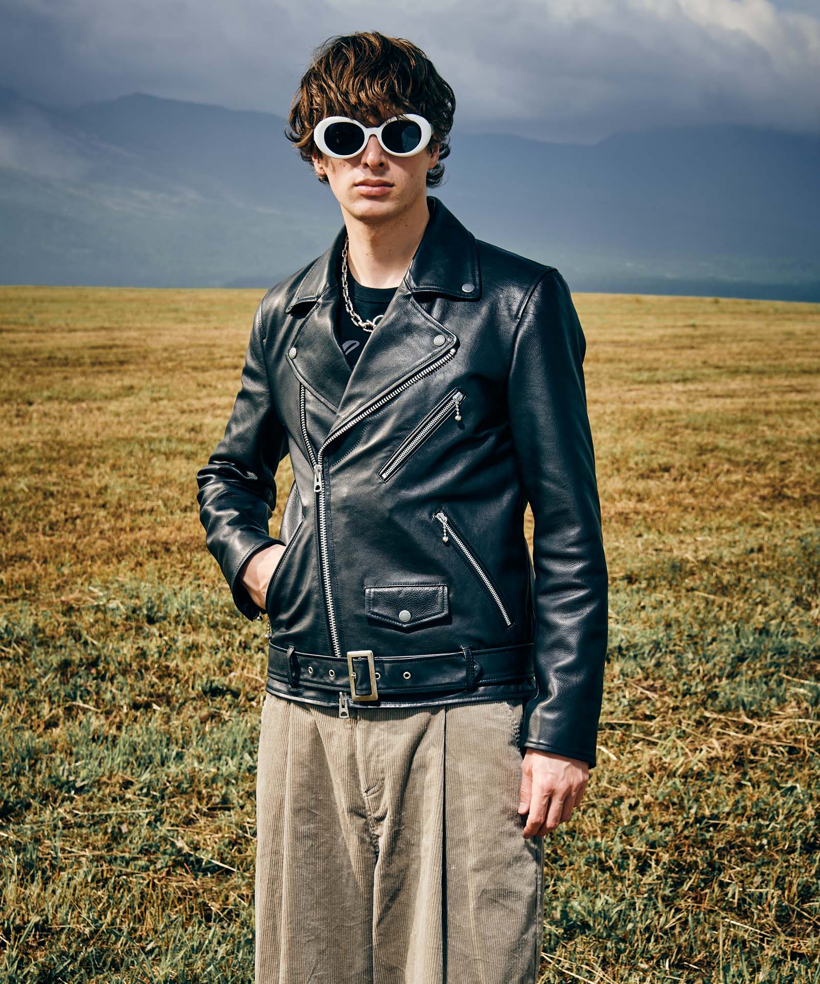 GB0424/JKT17 : Calf Leather Riders Jacket / カーフレザーライダース