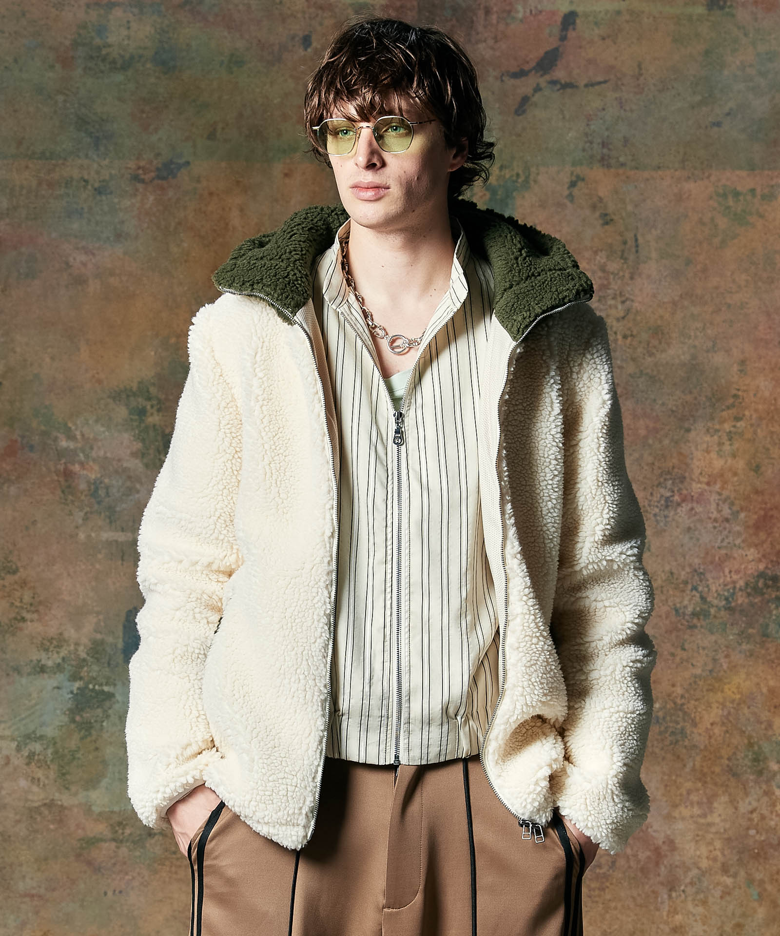 GB0424/JKT18 : Big Hood Boa Jacket / ビッグフードボアジャケット