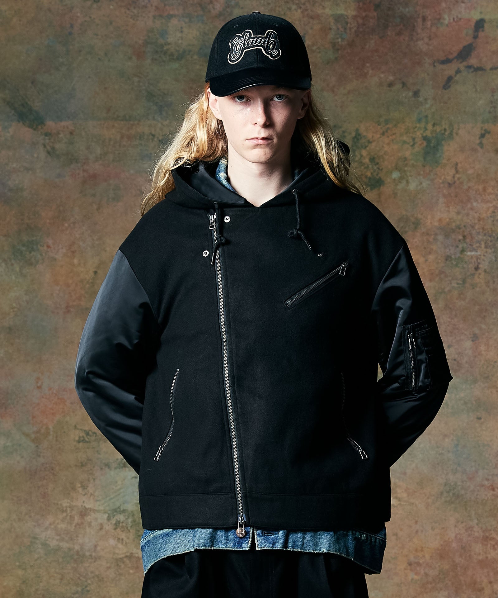 GB0424/JKT19 : Combination Hood Riders Jacket / コンビネーション