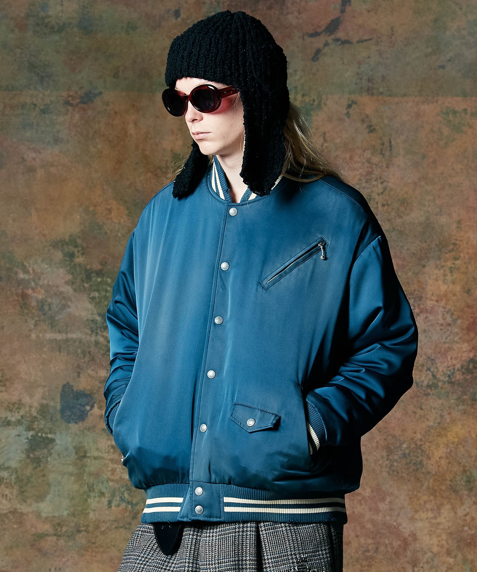 GB0424/JKT22 : Zip Pocket Stadium Jumper / ジップポケット