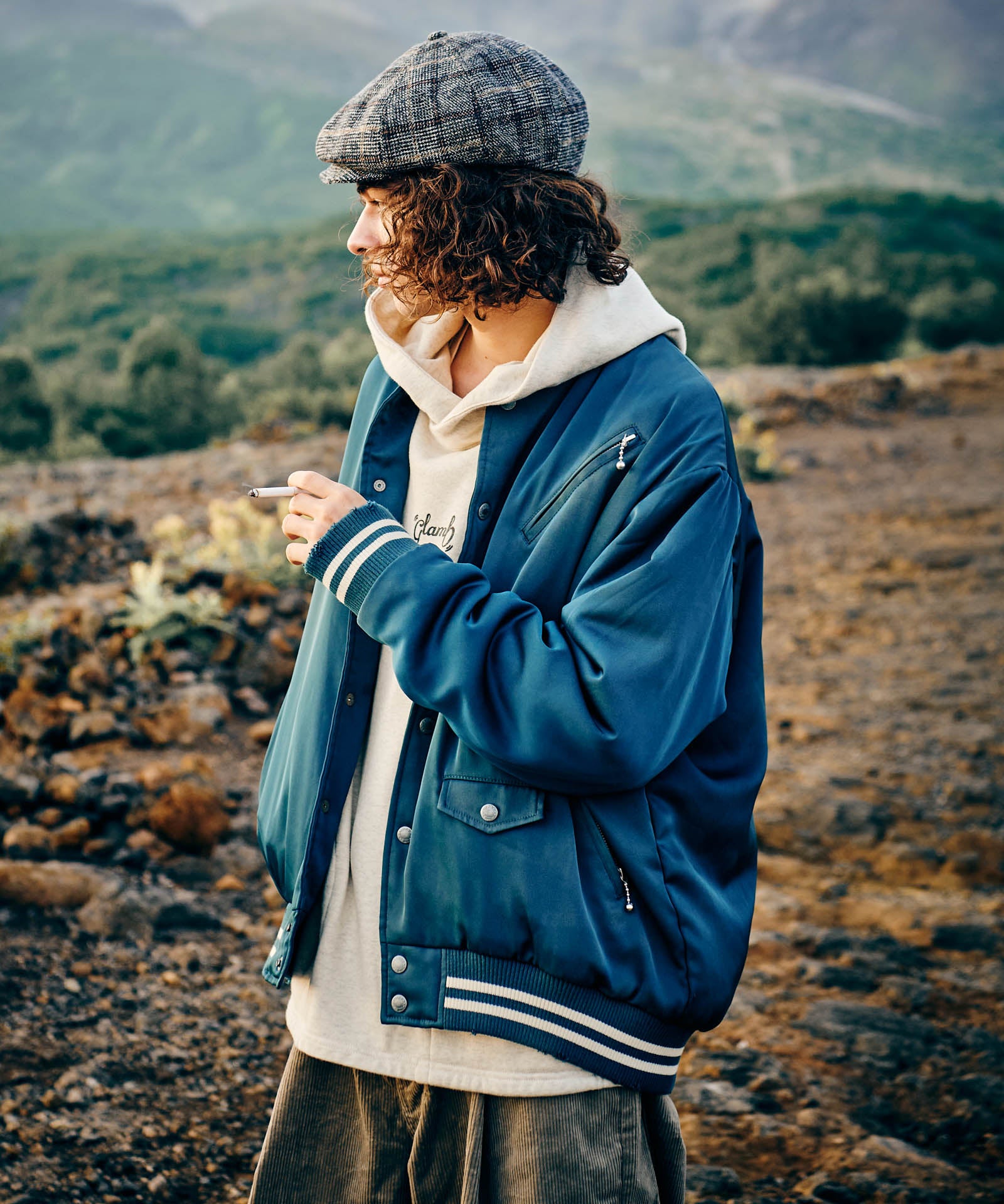 GB0424/JKT22 : Zip Pocket Stadium Jumper / ジップポケット