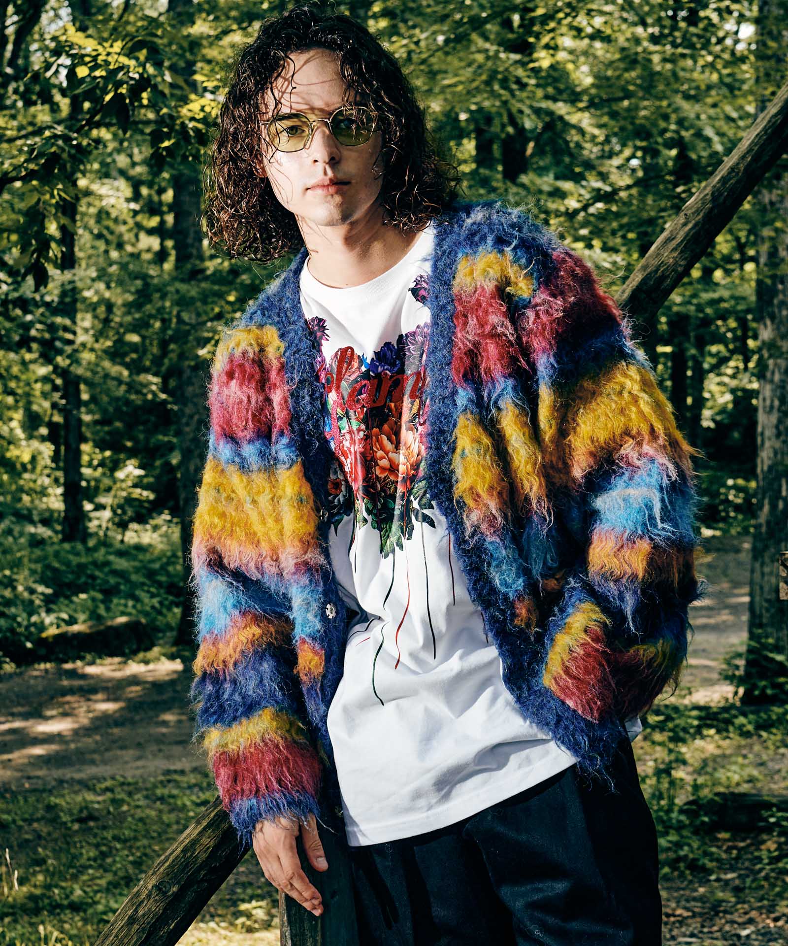 GB0424/KNT02 : Glamour Border Cardigan / グラマーボーダー