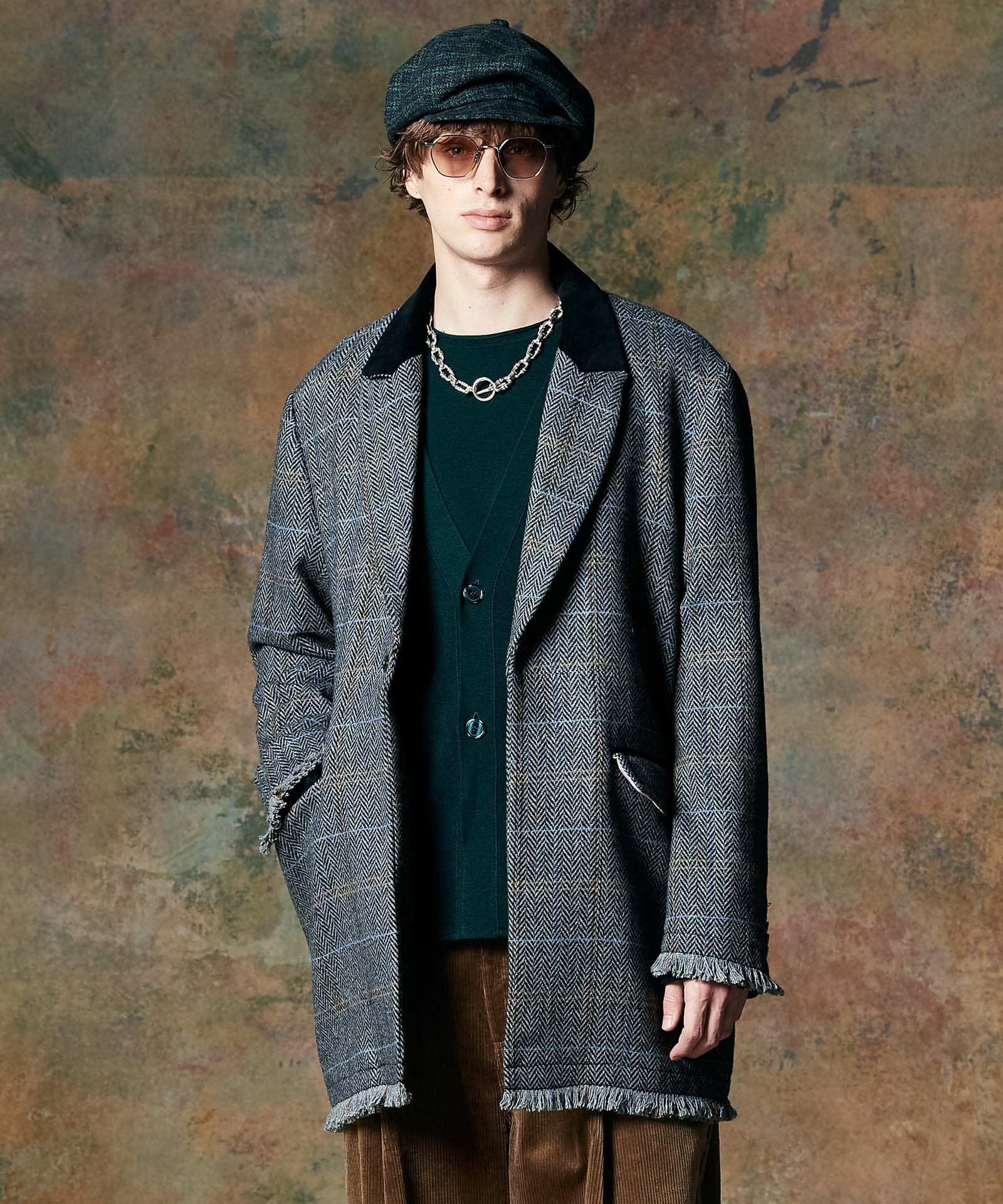 GB0424/KNT06 : Minimal Edge Cardigan / ミニマルエッジカーディガン