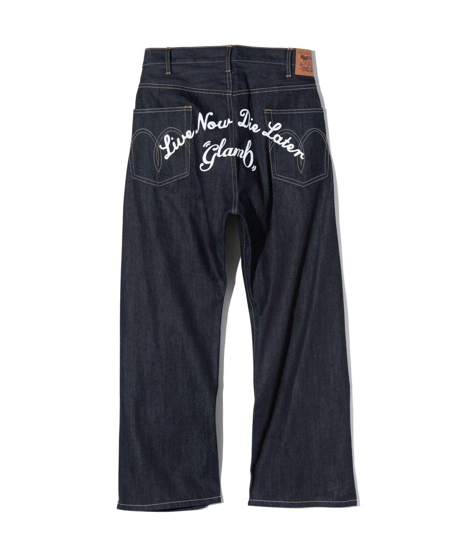 【PaulSmith】プリントデニム　ワイドパンツ　バギーシルエット【完売品】 PaulSmith】プリントデニムワイドパンツバギーシルエット【完売品】