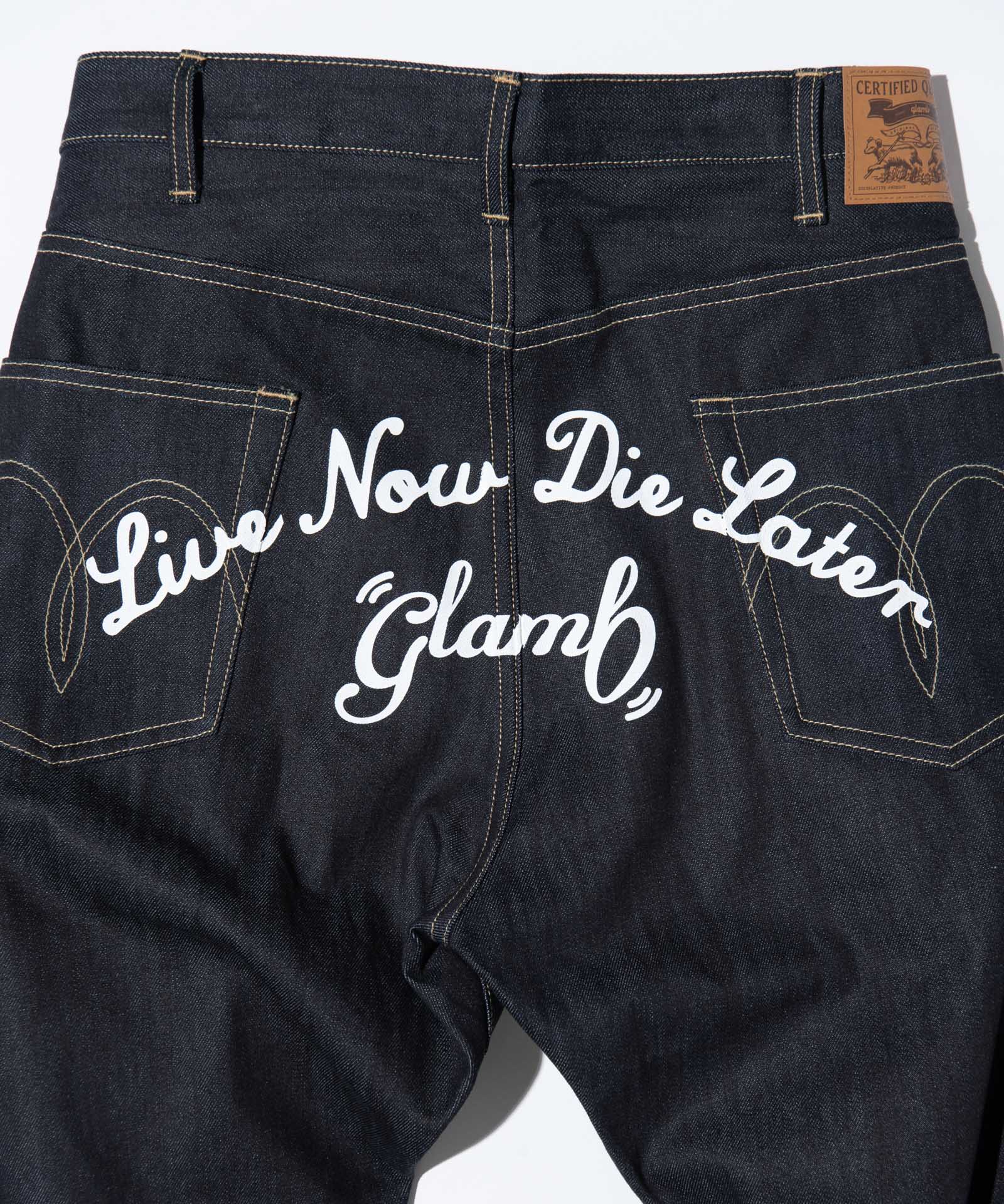 GB0424/P04 : Back Print Baggy Denim / バックプリントバギーデニム