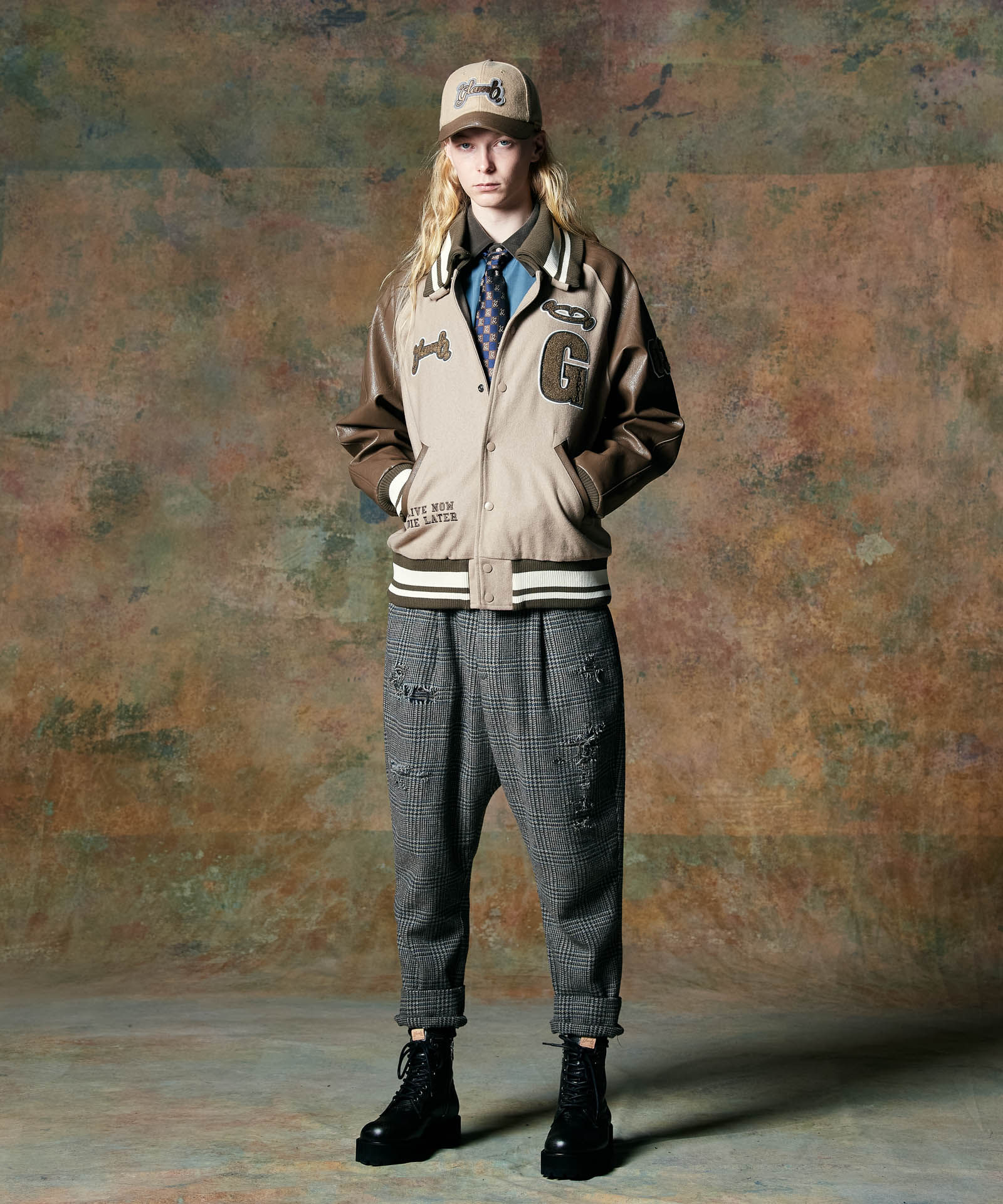 GB0424/P06 : Out of Society Tweed Slacks / アウトオブソサイエティ