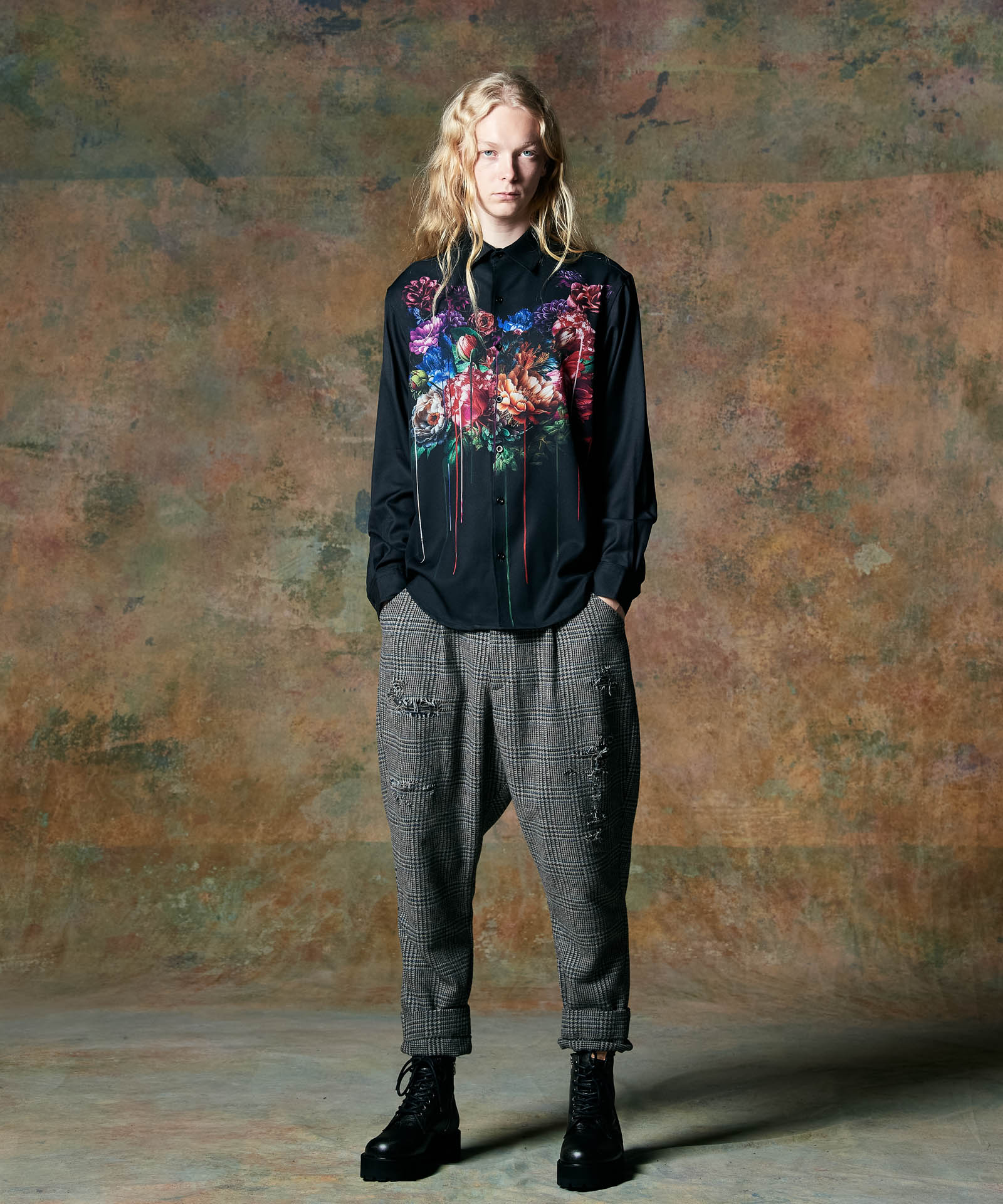 GB0424/P06 : Out of Society Tweed Slacks / アウトオブソサイエティ