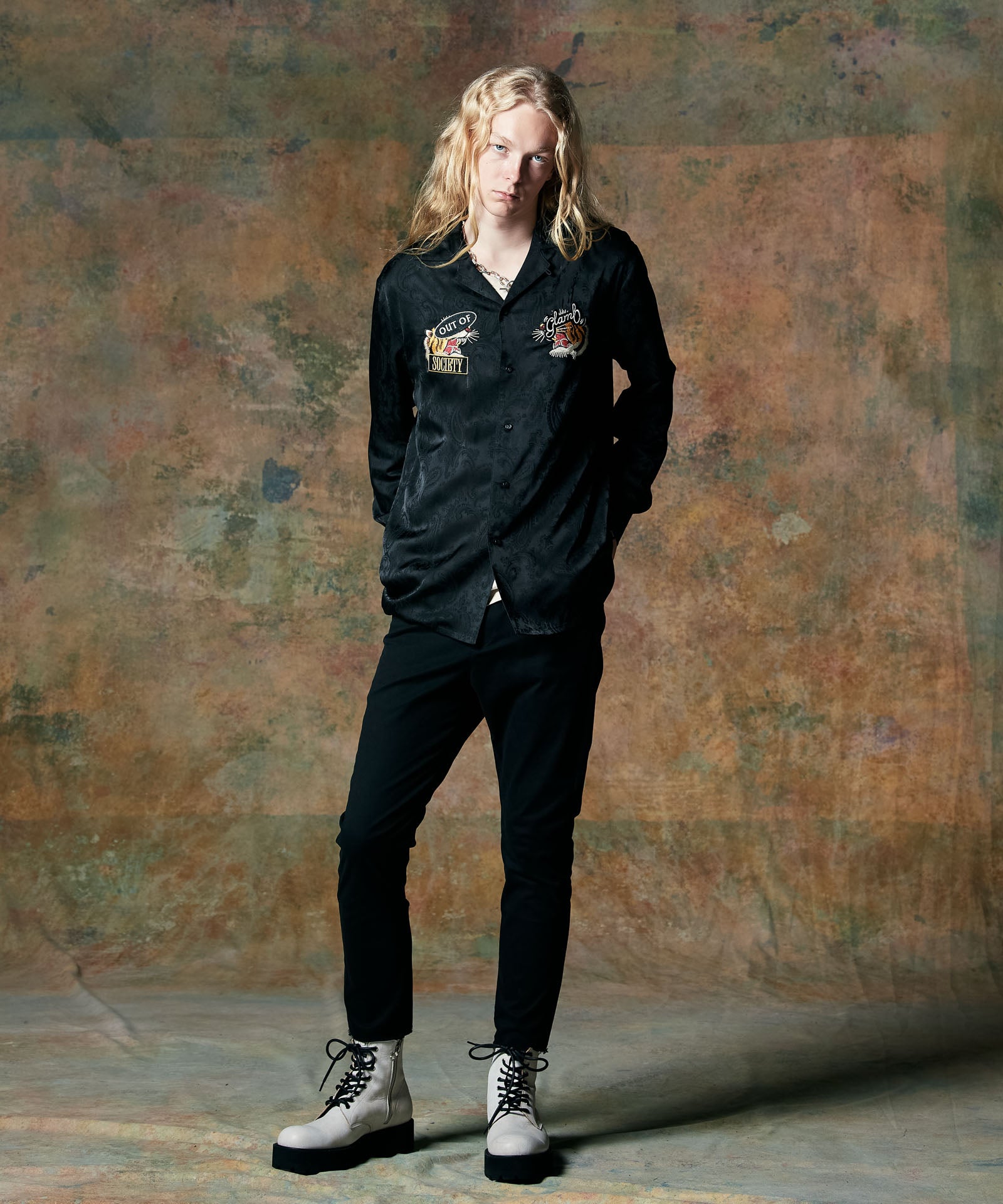 GB0424/P07 : Cut Off Chino Pants / カットオフチノパンツ | glamb
