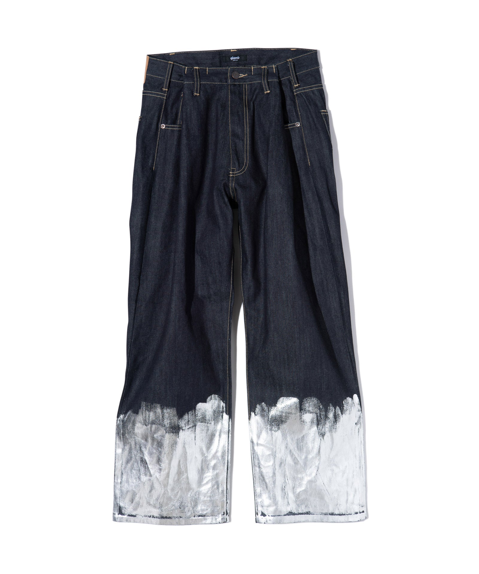 GB0424/P12 : Silver Coat Wide Denim / シルバーコートワイドデニム