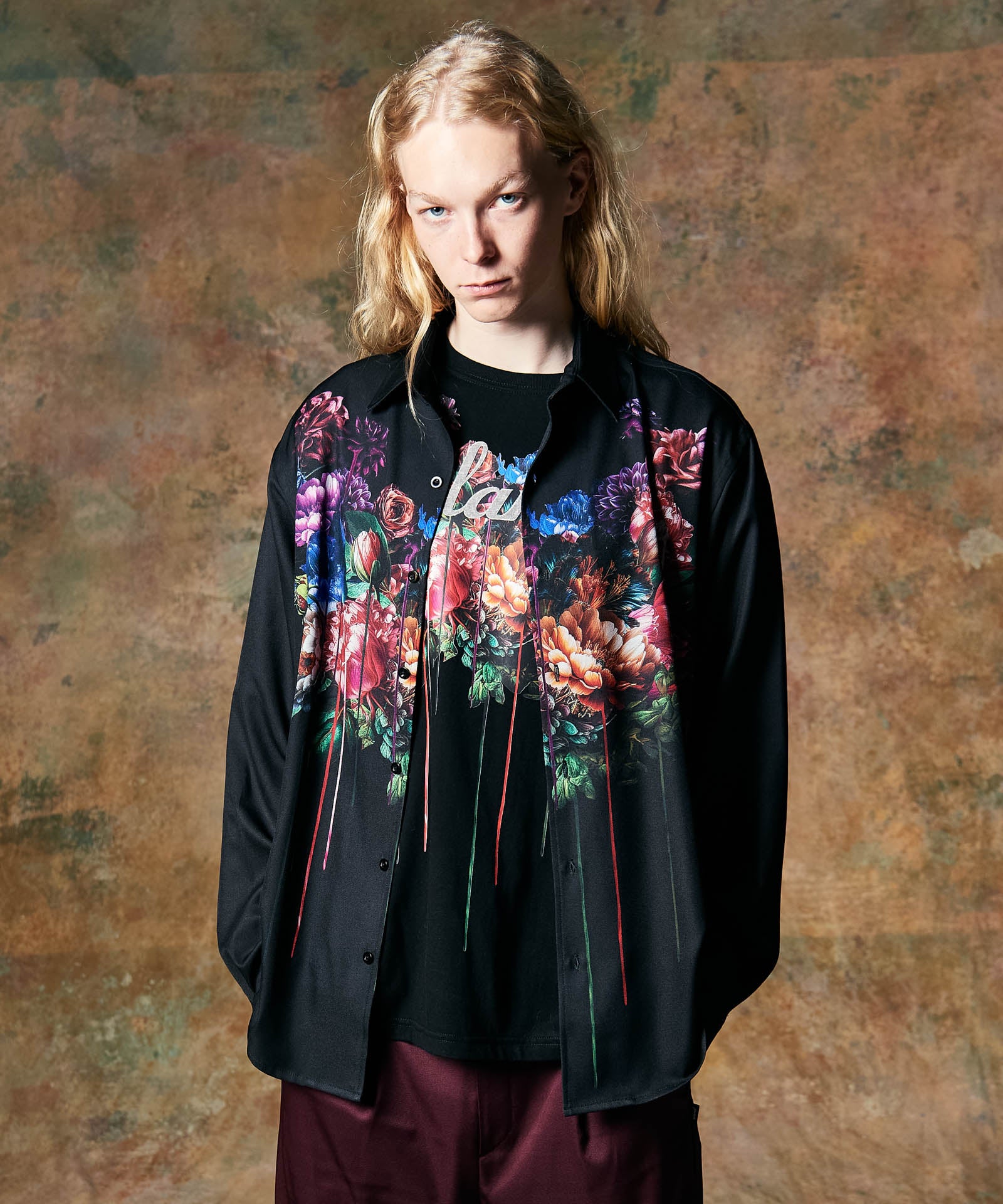 GB0424/SH01 : Melting Flower Shirt / メルティングフラワーシャツ