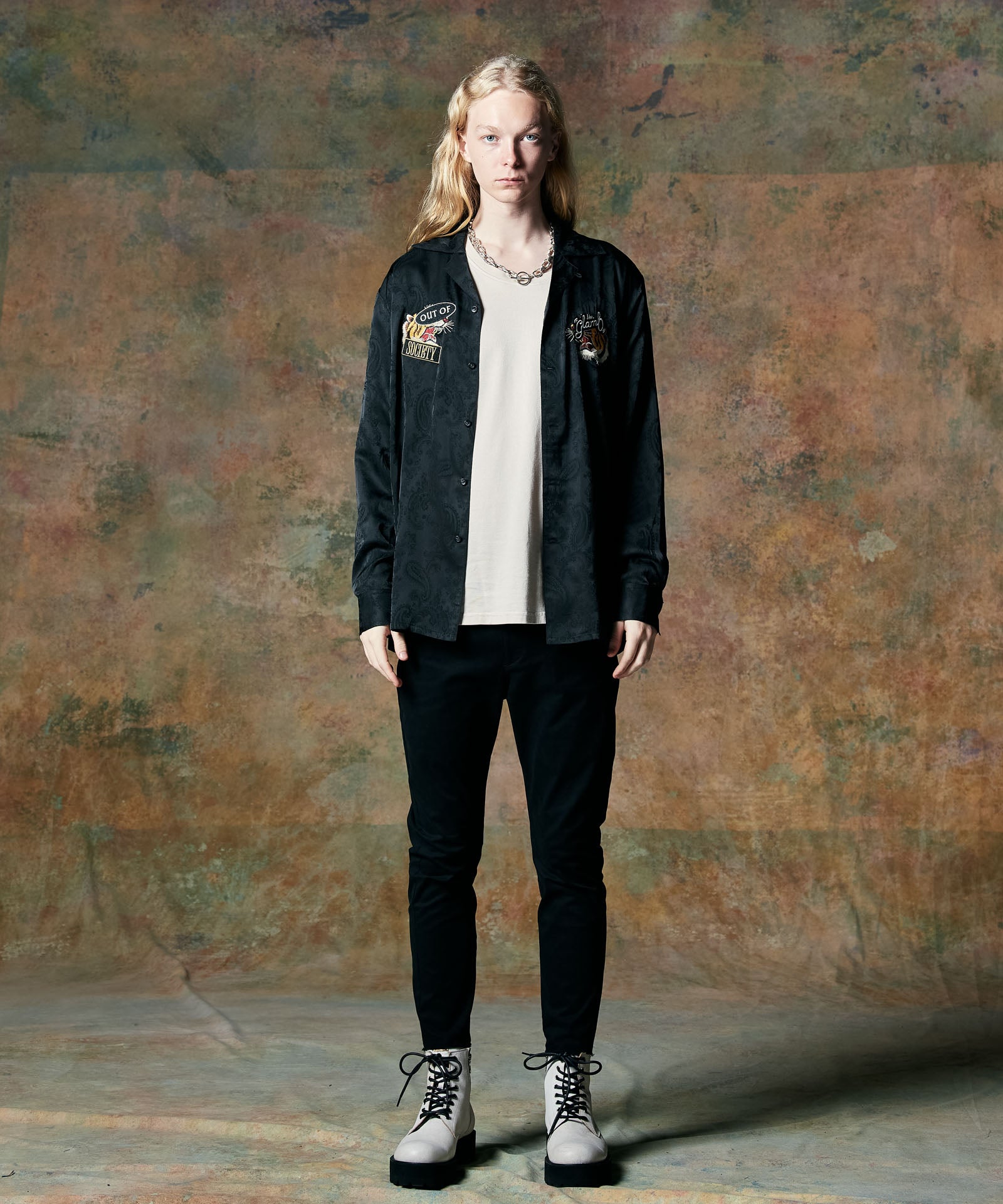 GB0424/SH03 : Out of Society Ska Shirt / アウトオブソサエティスカ