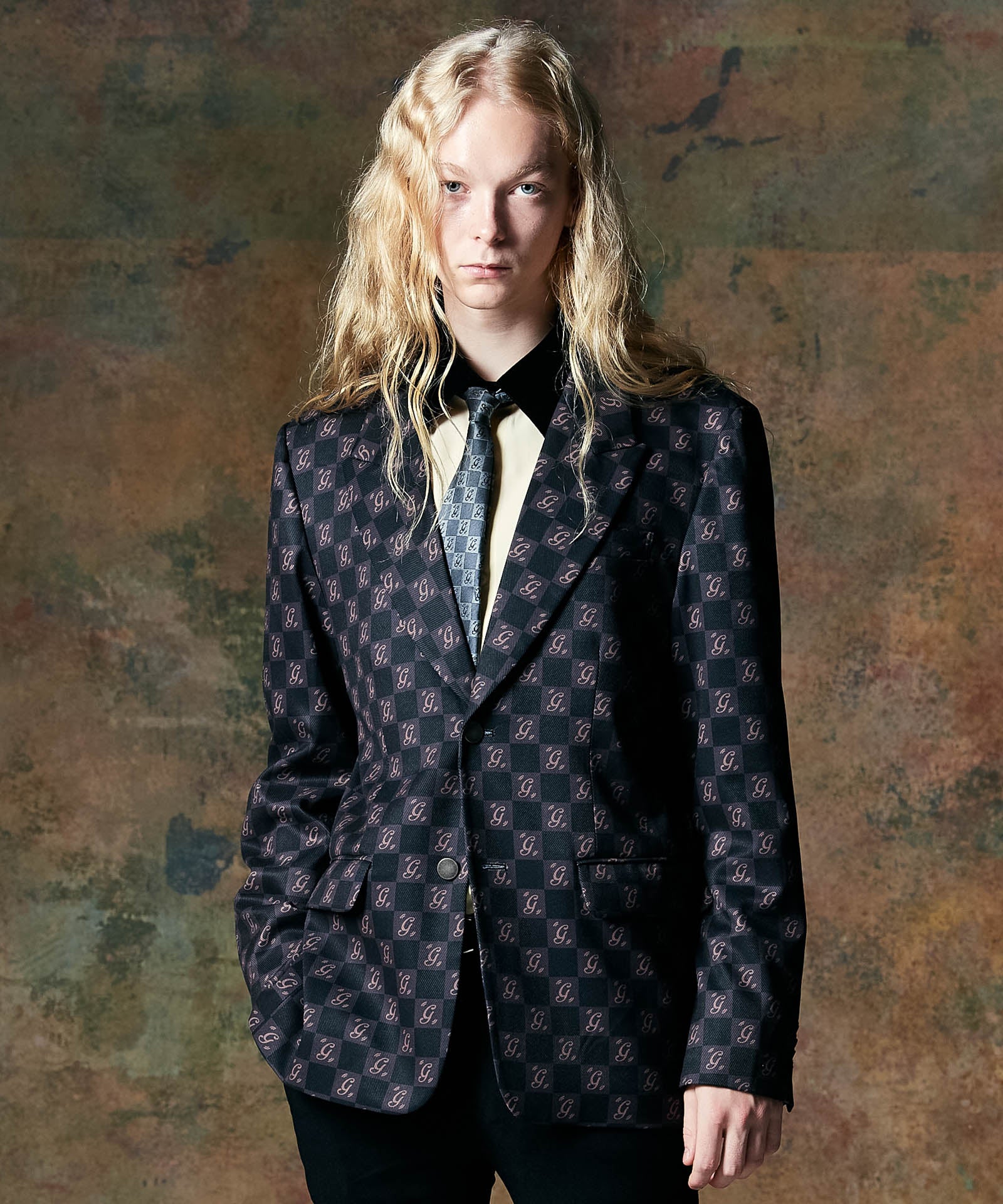 GB0424/SH06 : Velvet Collar Shirt / ベルベットカラーシャツ | glamb