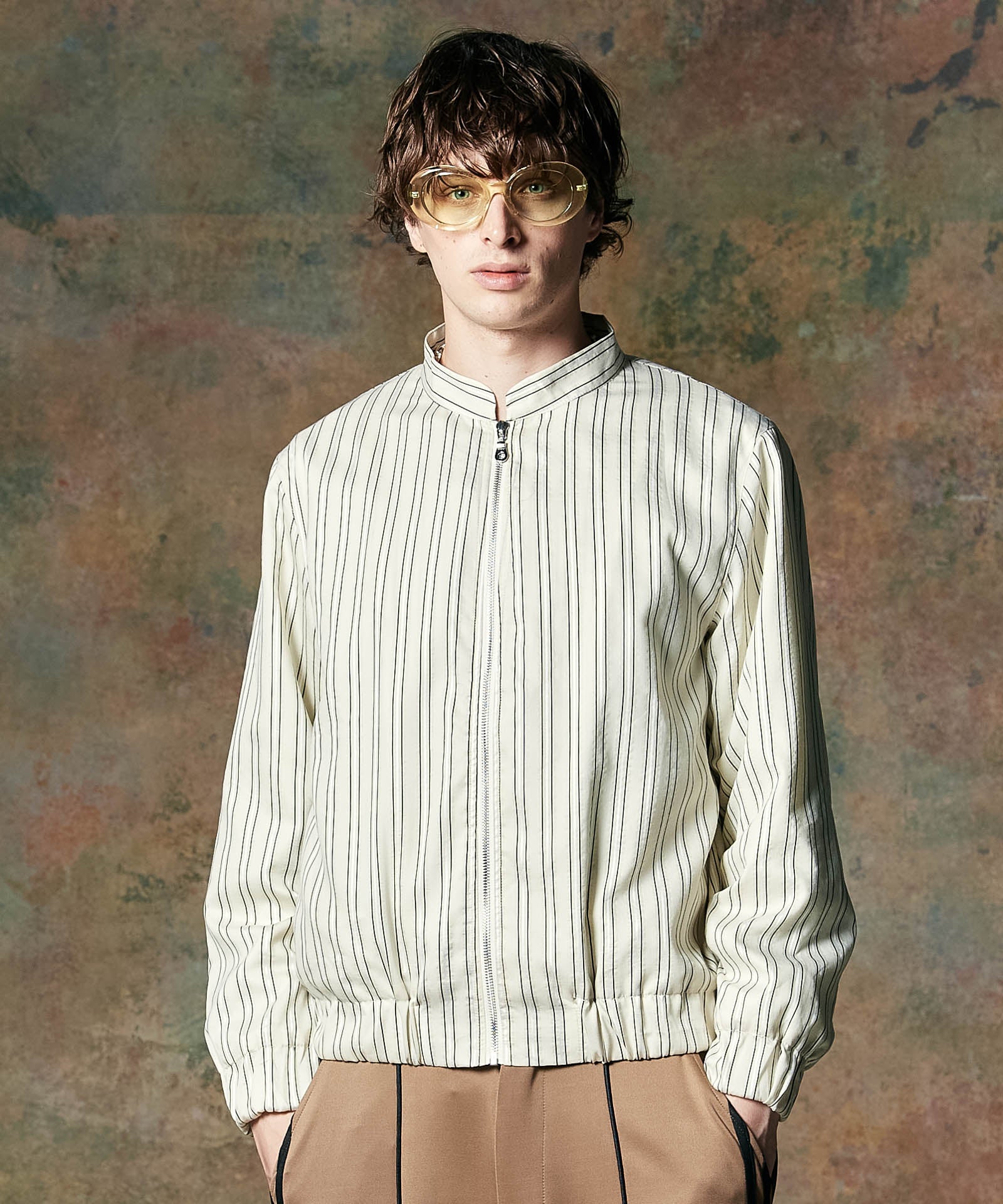 GB0424/SH10 : Stripe Blouson Shirt / ストライプブルゾンシャツ
