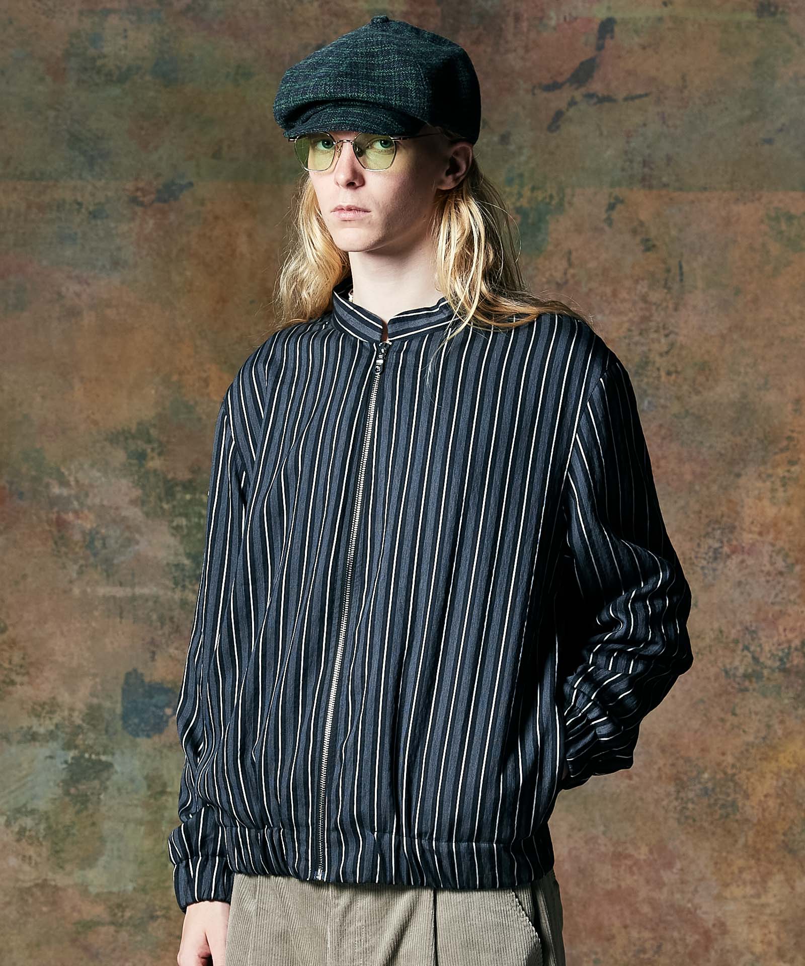 GB0424/SH10 : Stripe Blouson Shirt / ストライプブルゾンシャツ