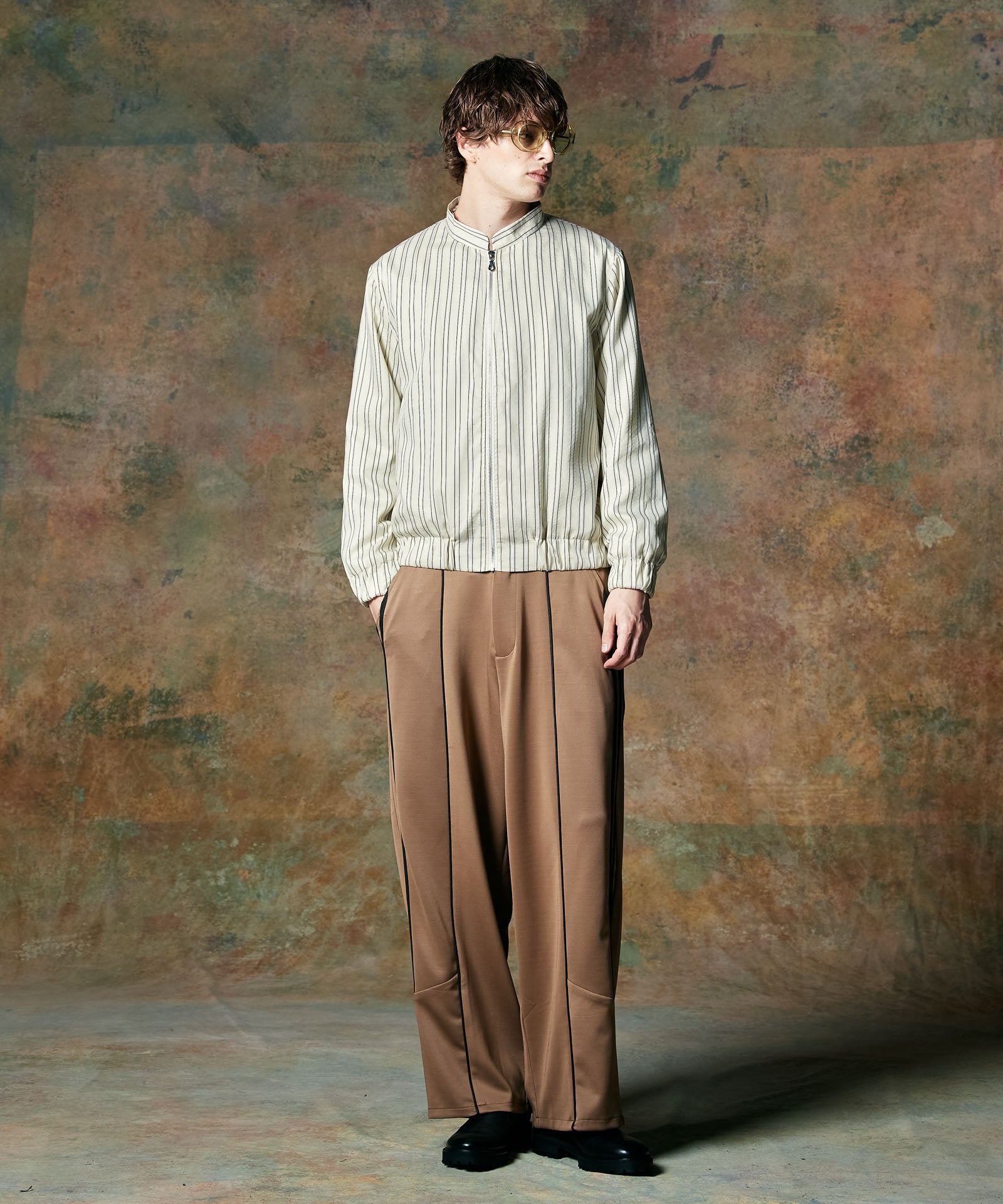 GB0424/SH10 : Stripe Blouson Shirt / ストライプブルゾンシャツ