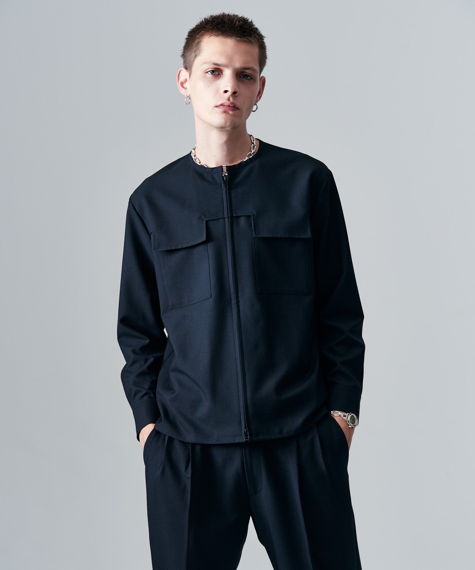 Blue Noise Minimal Shirt /蓝色噪音迷你衬衫