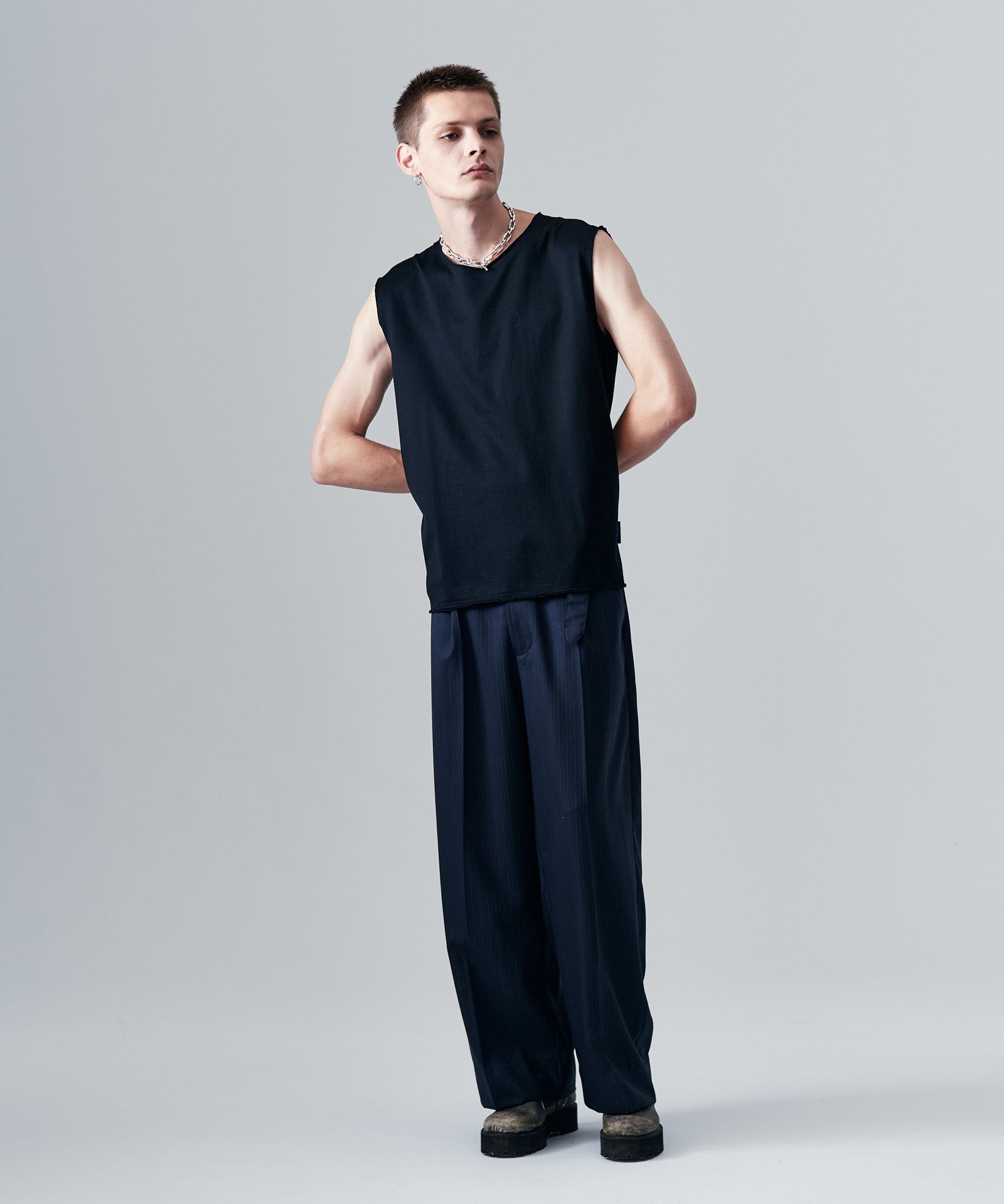GB0425/BN14 : Blue Noise Slacks / ブルーノイズスラックス | glamb