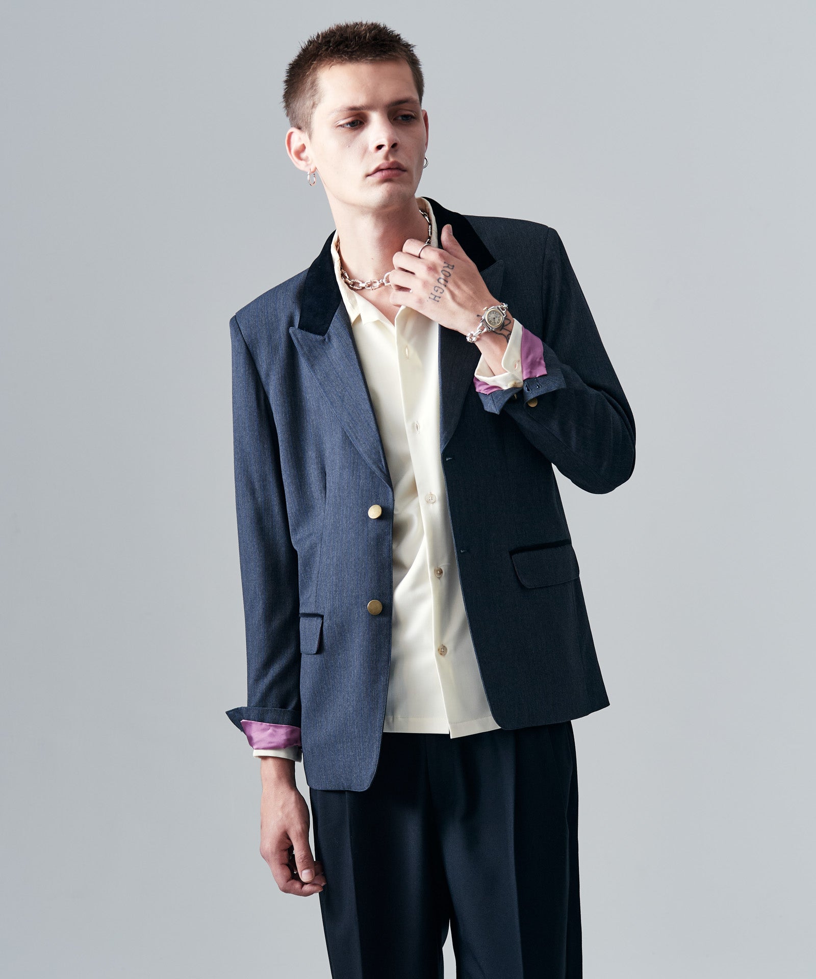 GB0425/BN01 : Blue Noise Tailored Jacket / ブルーノイズテーラード
