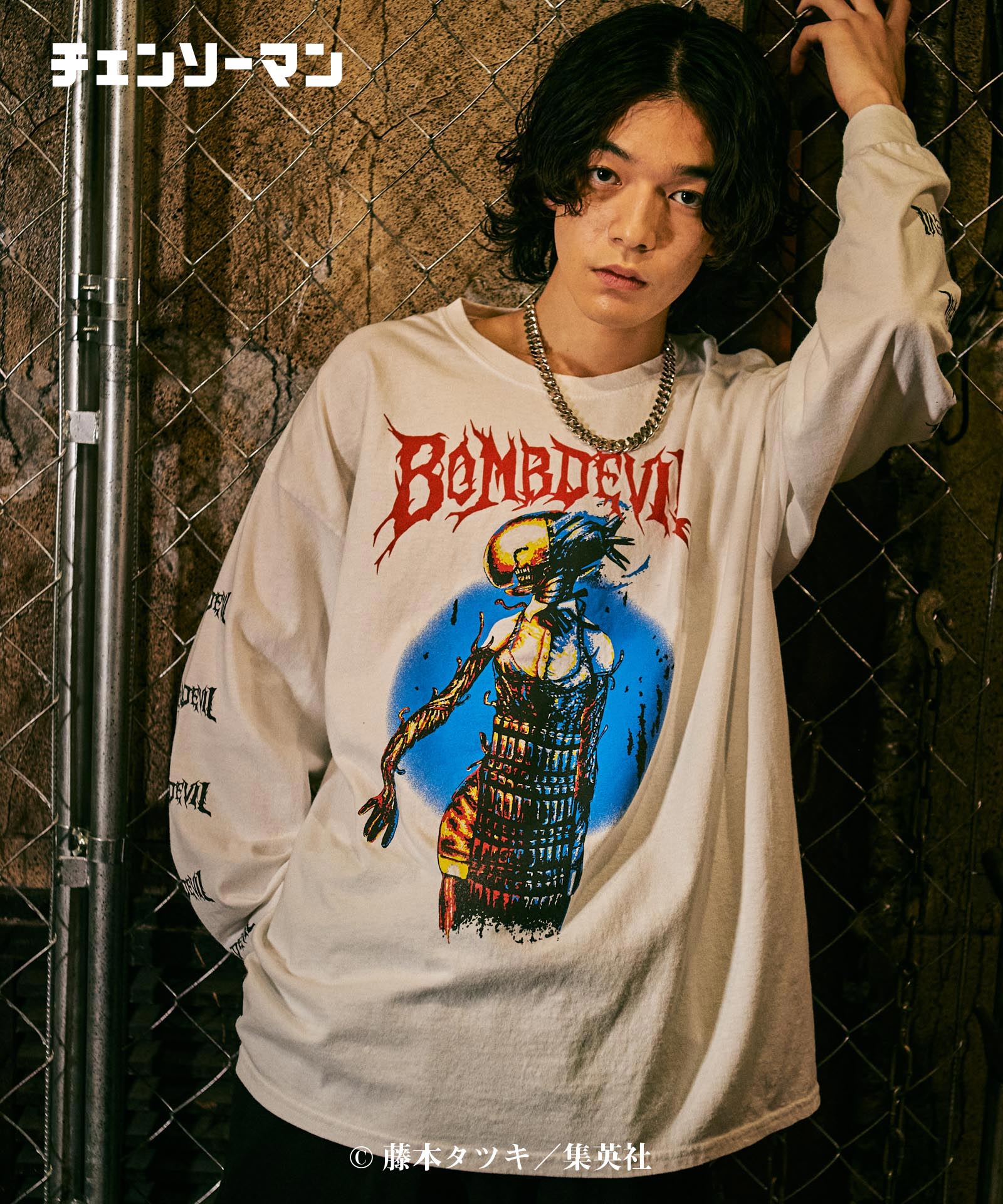 チェンソーマン×glamb ボムデビルロングスリーブTシャツ　レゼ　爆弾の悪魔 GB0122/CM12 : Bomb Devil Long Sleeve T/ボムデビルロング