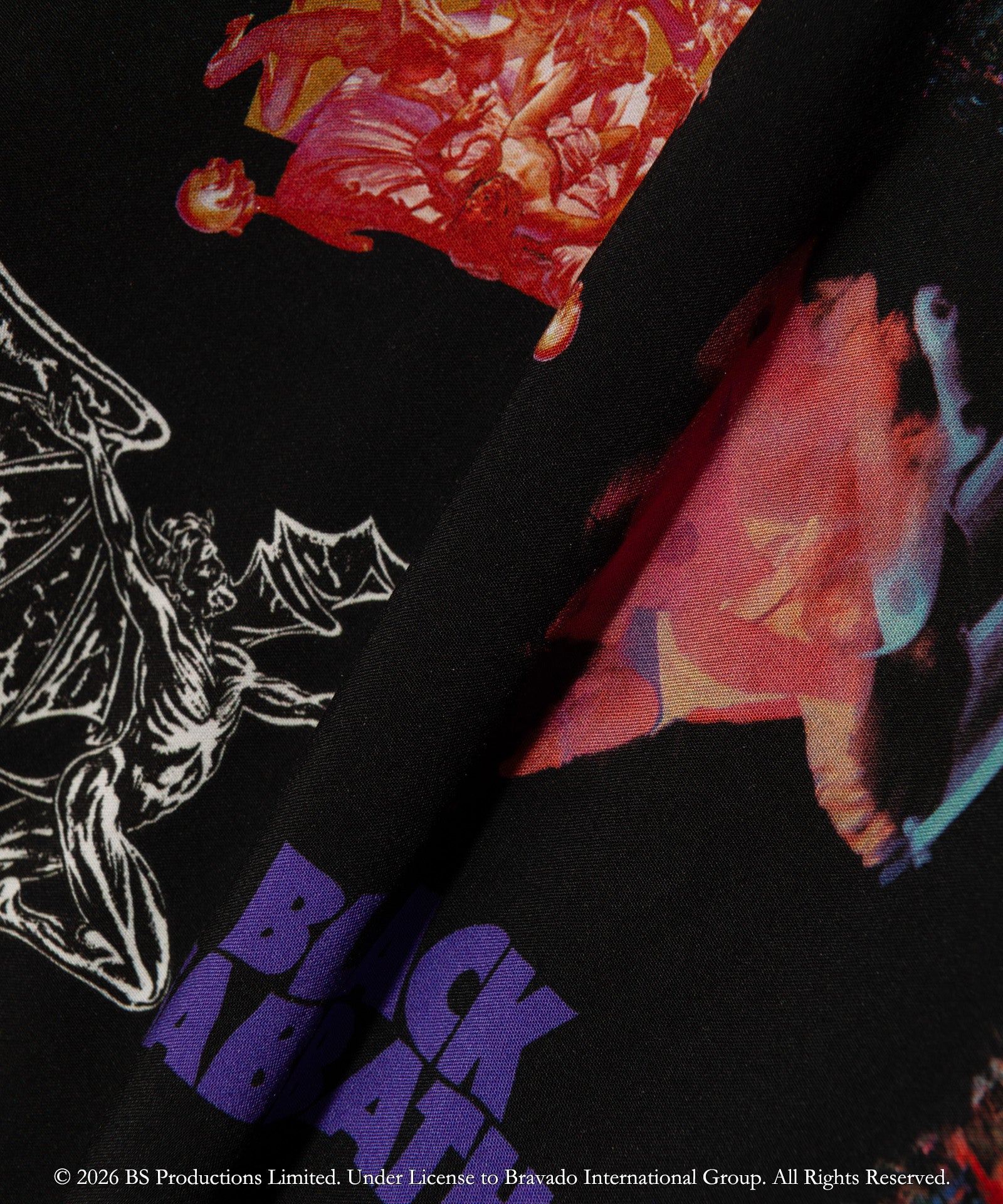 GB0126/SH01 : Black Sabbath Open Collar Shirt / ブラックサバス