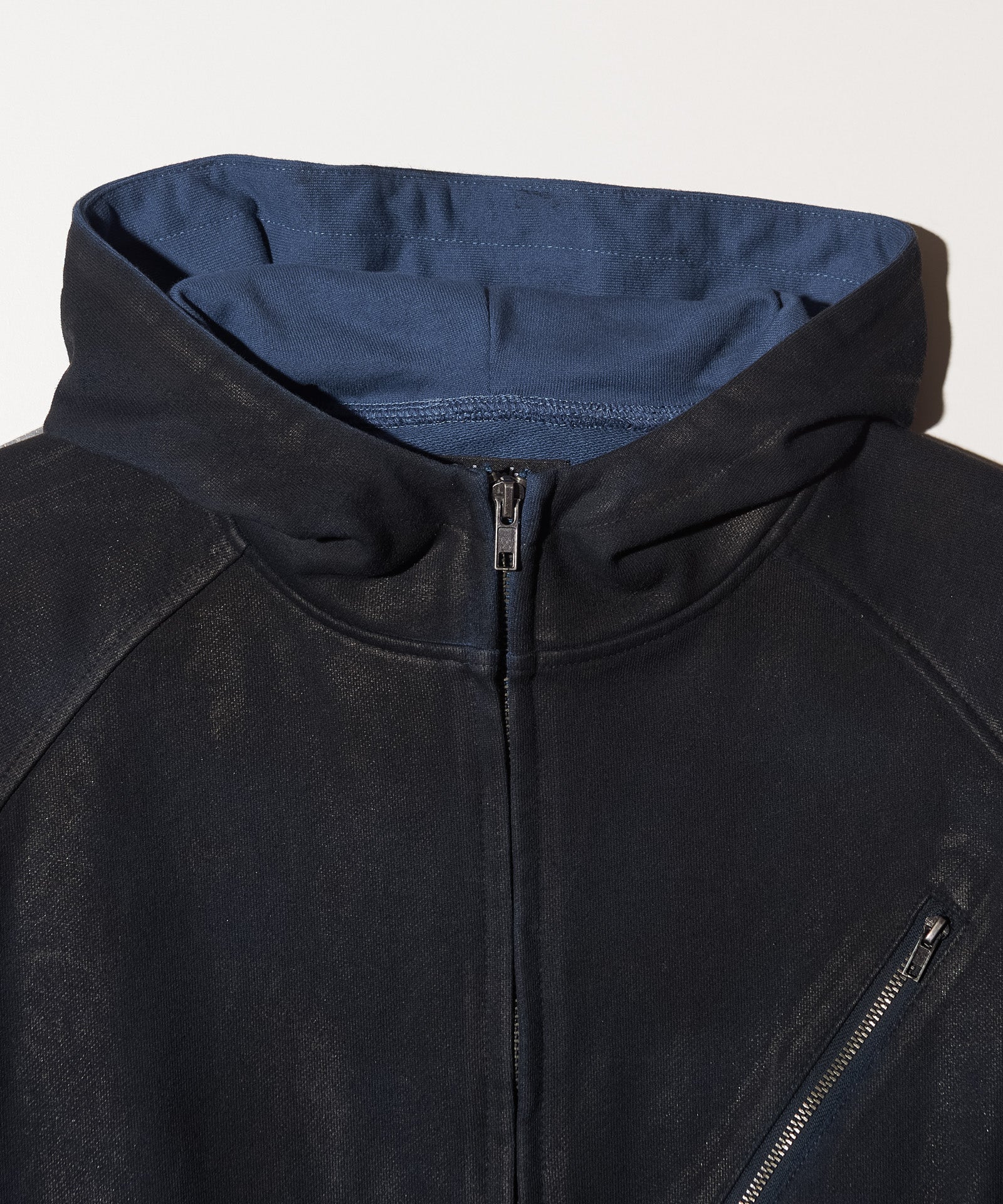 GB0326/CS05 : Paraffin Coated High Neck Hoodie / パラフィンコート