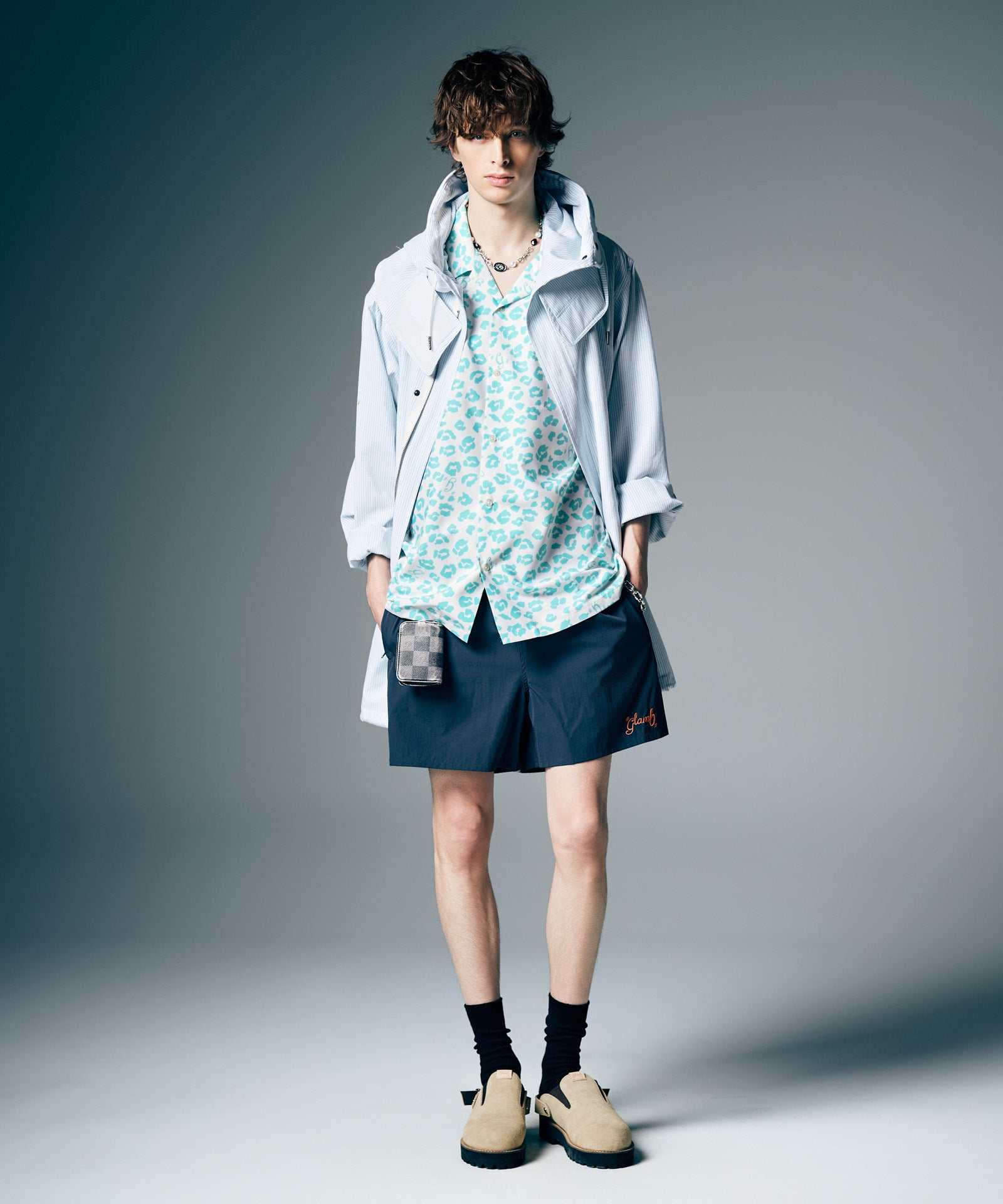 GB0226/P17 : Spin Logo Swim Shorts / スピンロゴスイムショーツ
