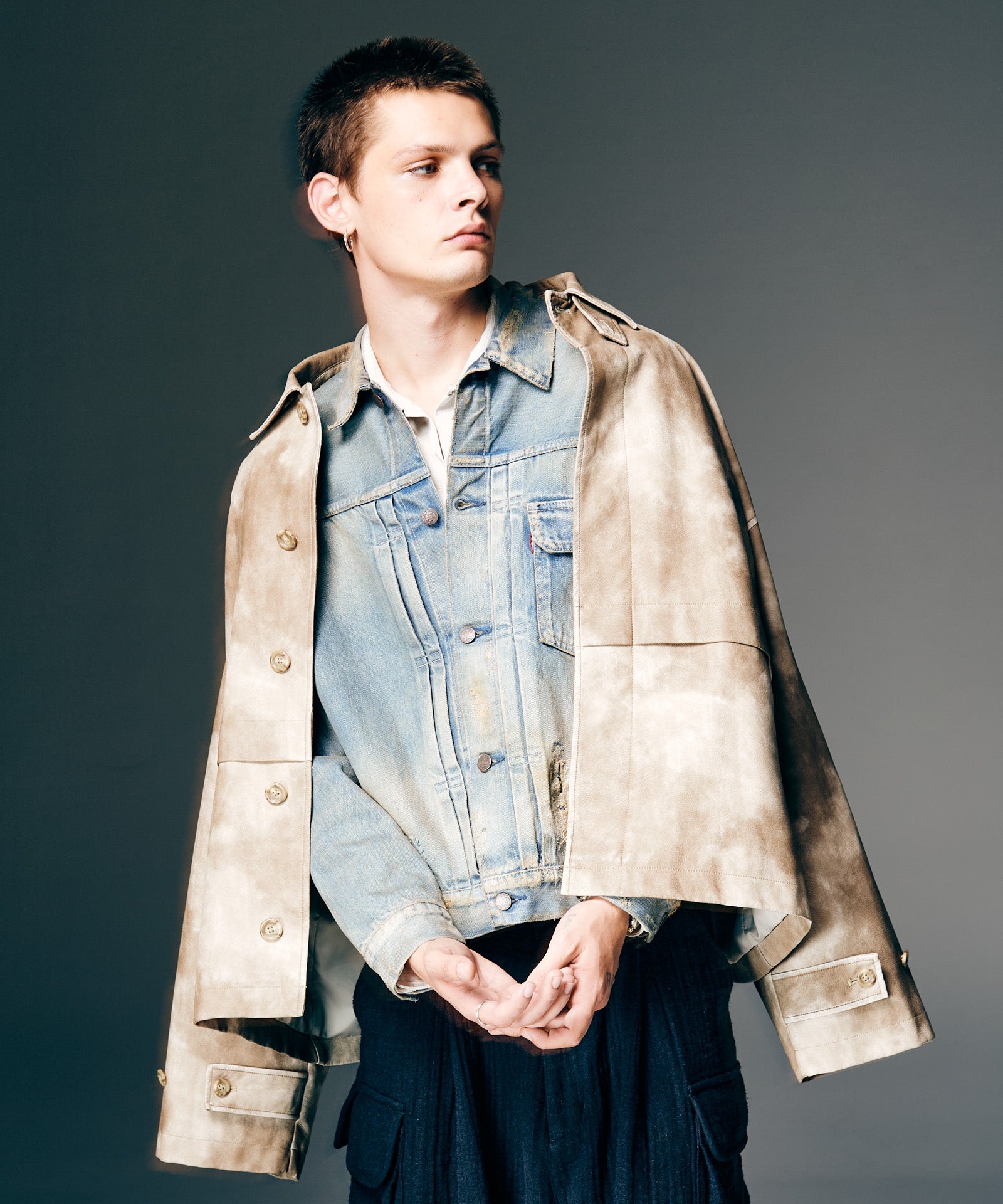 H:187 / C:92 / W:74 / H:91 着用サイズ:L