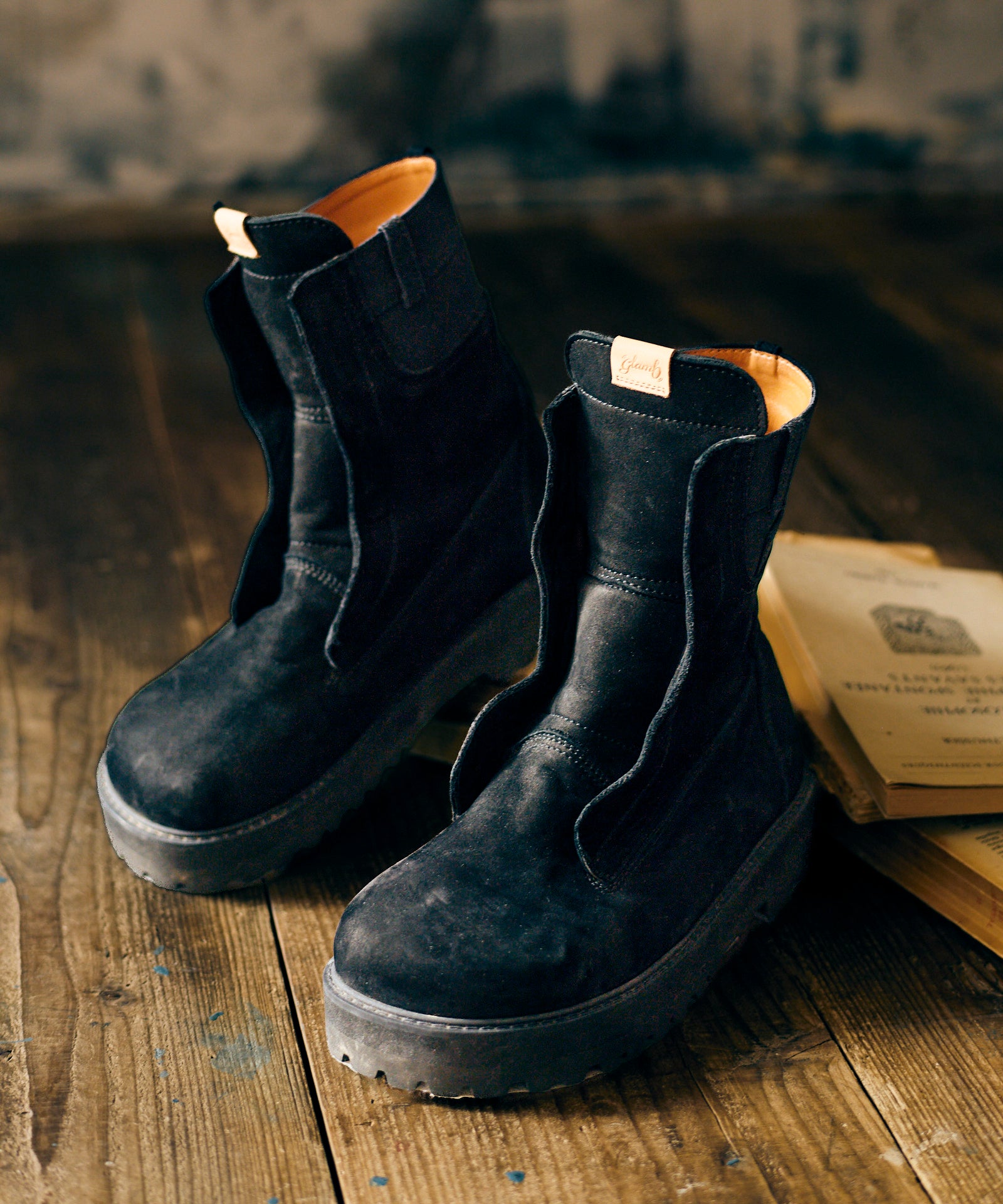 Denim Combination Outdoor Boots / Denim combination outdoor boots