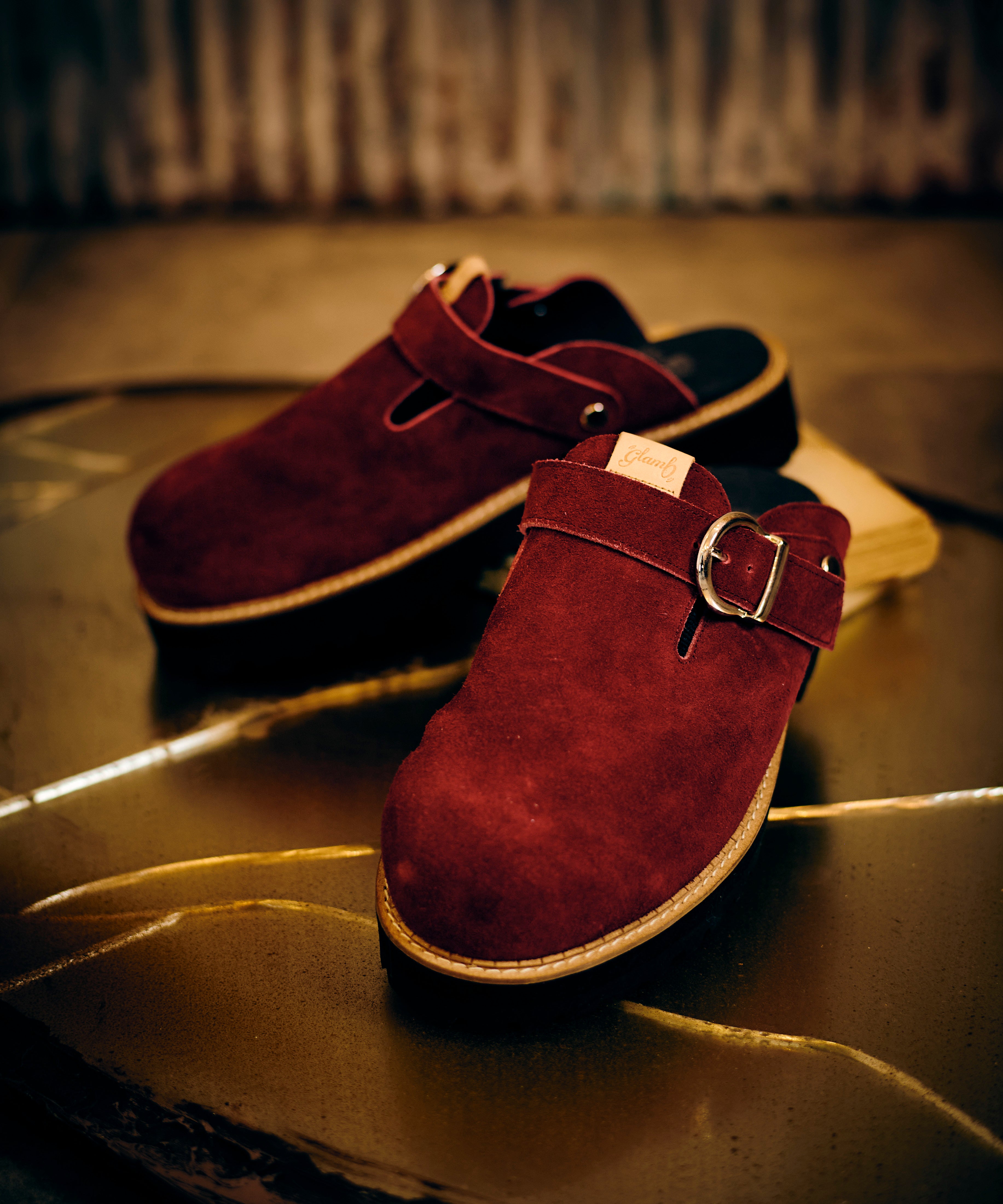 GB0226/AC03 : Cow Suede Clog Sandals / カウスエードクロッグ