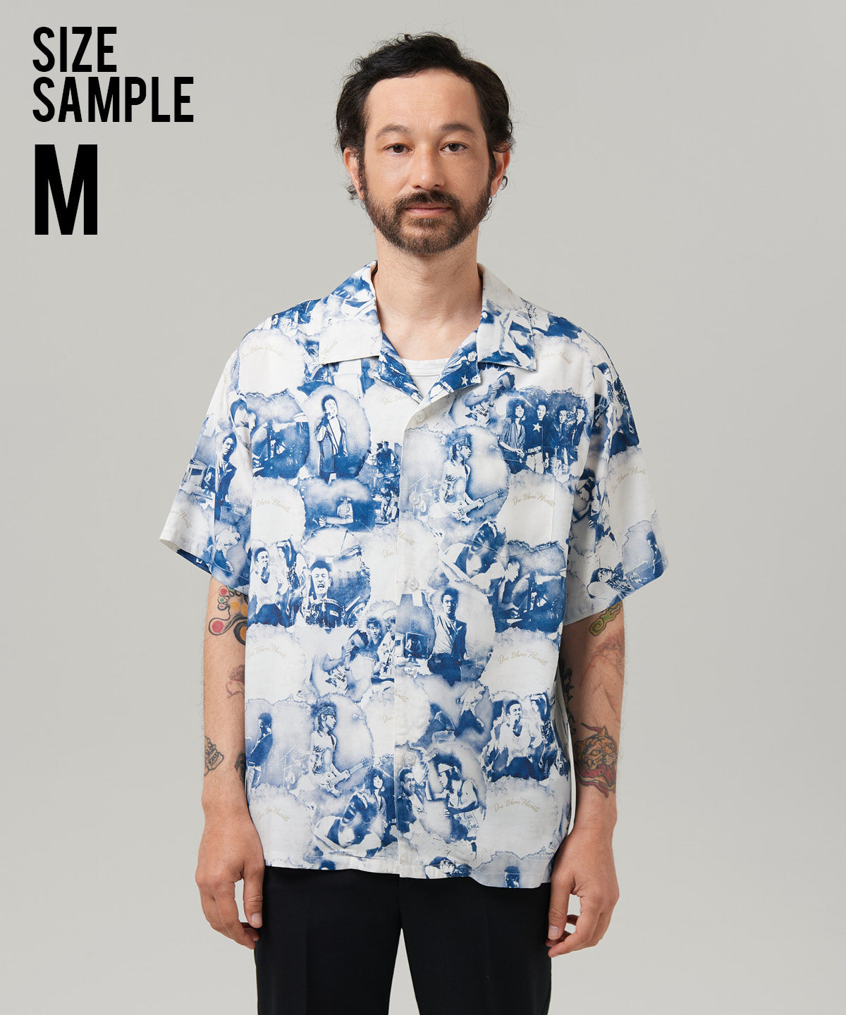 glamb THE BLUE HEARTS コラボTシャツ　Mサイズ GB0325/BH02 : THE BLUE HEARTS Collage T-Shirt / ザ